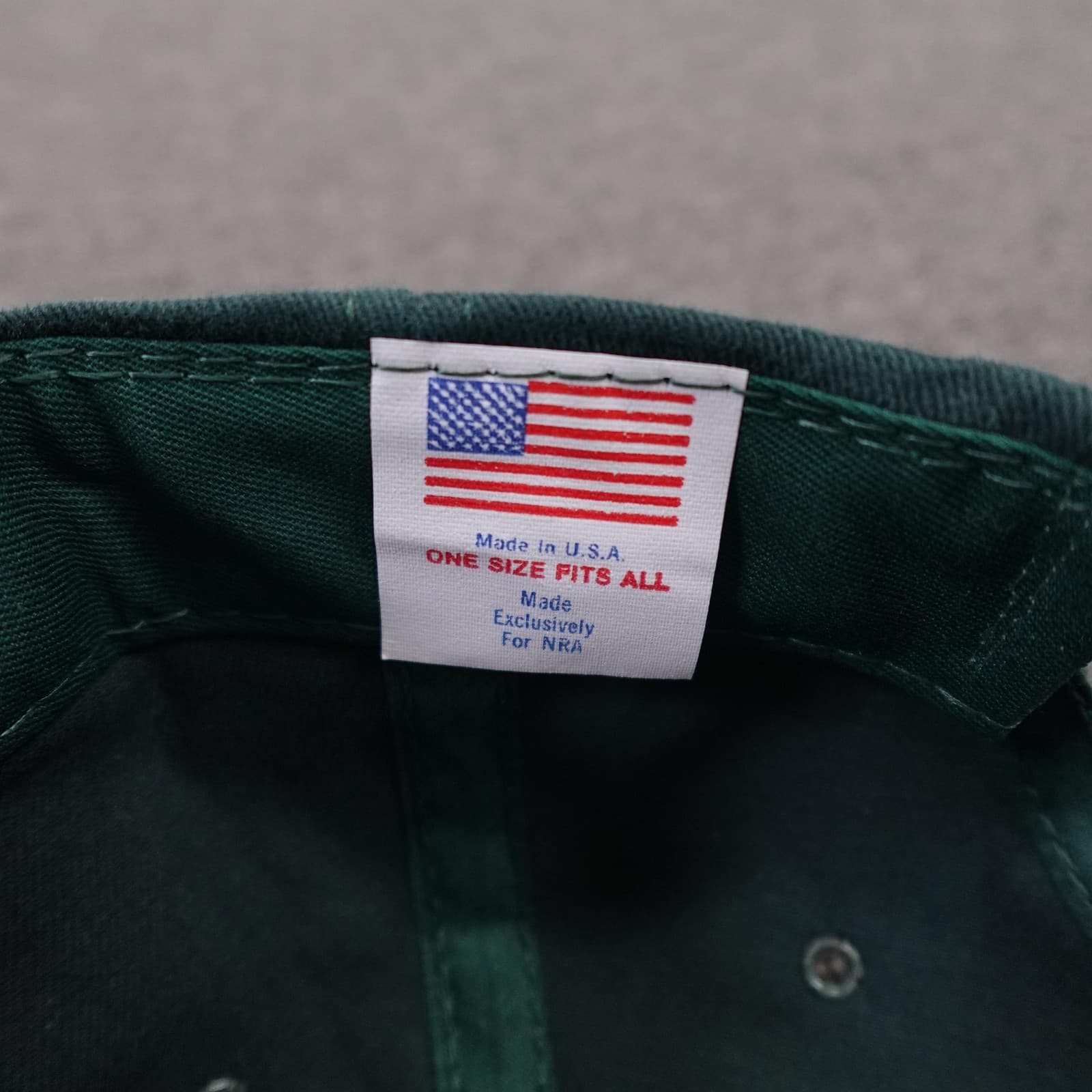NRA ILA Hat Cap Snap Back Mens One Size Green Twill Baseball USA Hunting Logo - Thumbnail 7