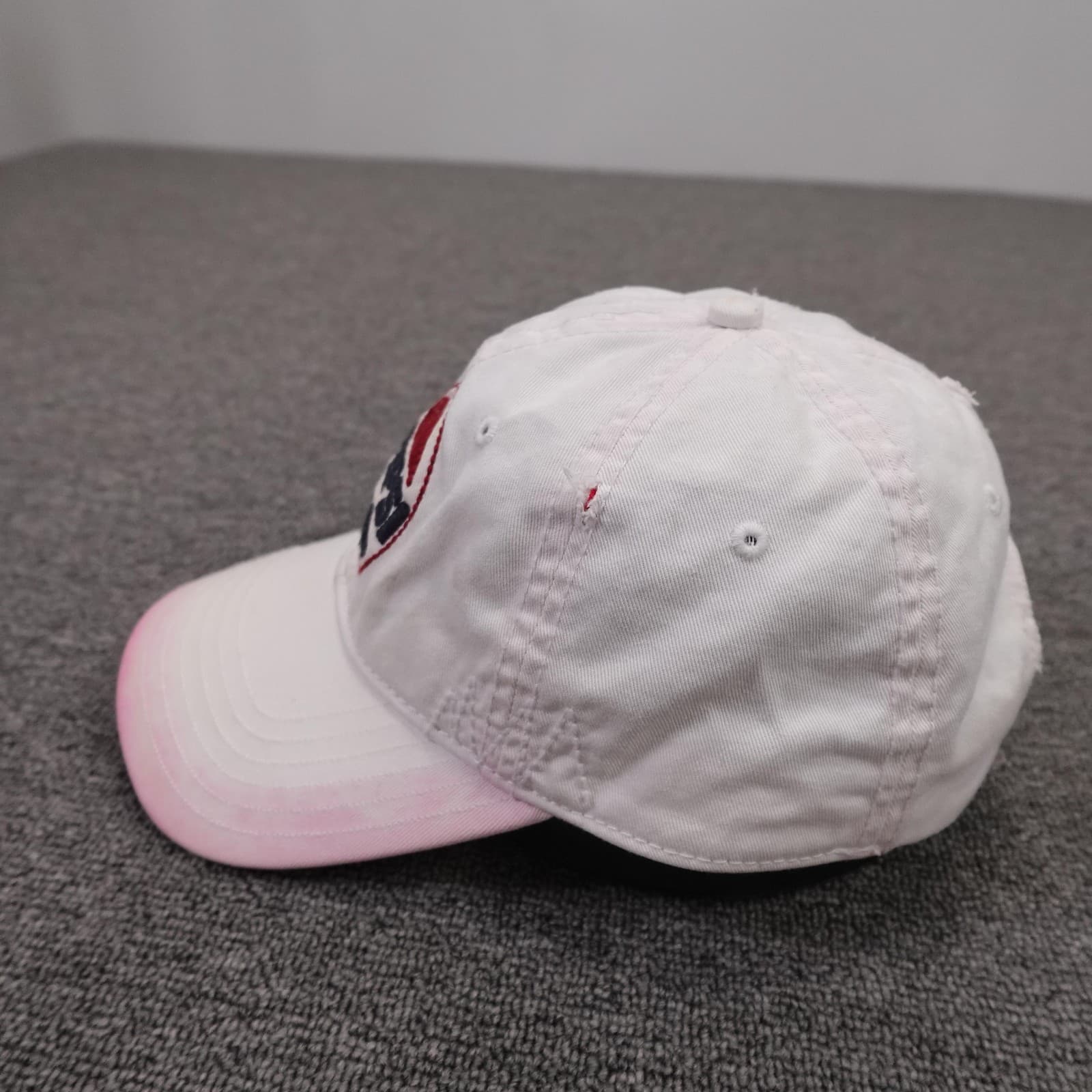 Pepsi Hat Cap Strap Back Mens One Size White Twill Baseball Logo Retro - Thumbnail 3