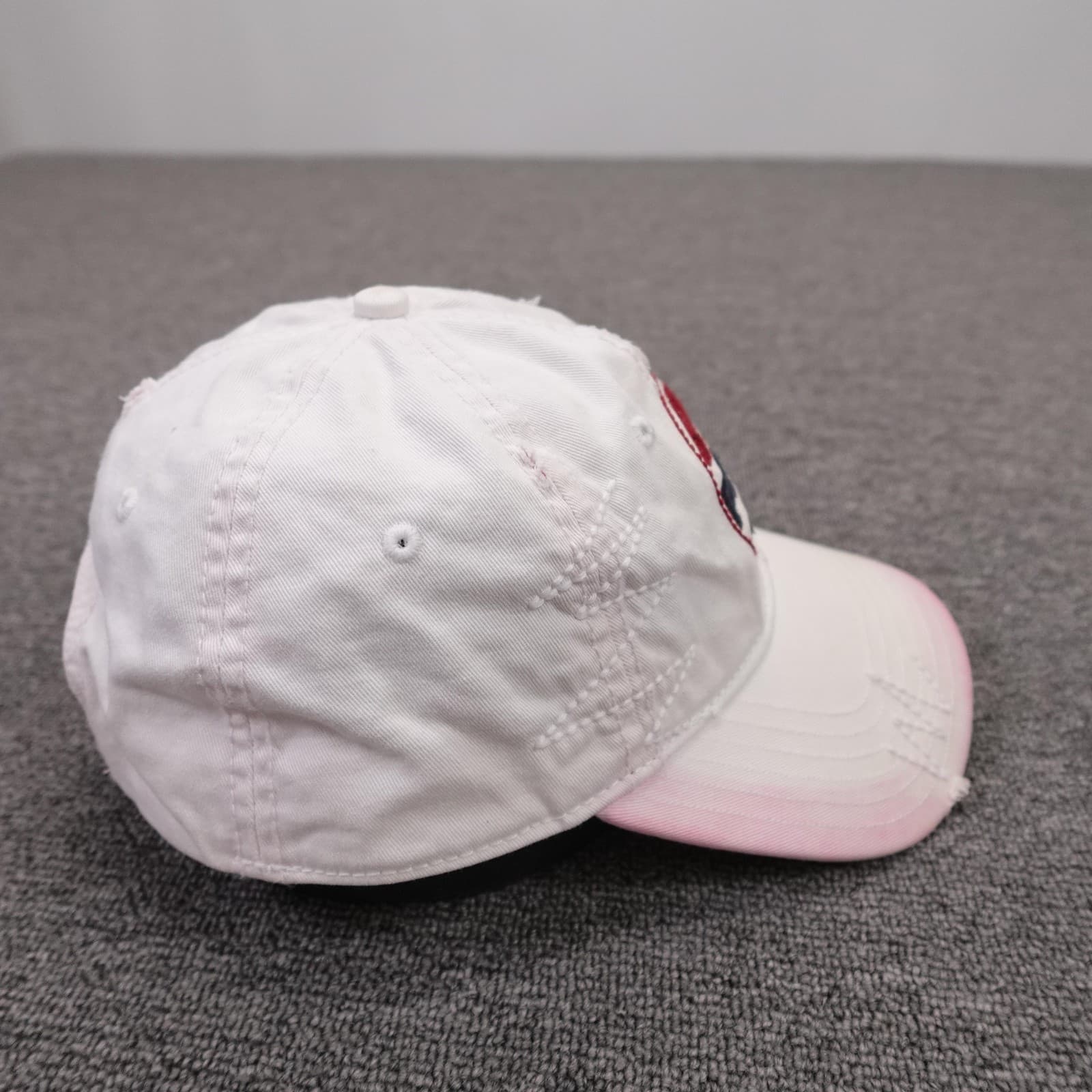 Pepsi Hat Cap Strap Back Mens One Size White Twill Baseball Logo Retro - Thumbnail 5
