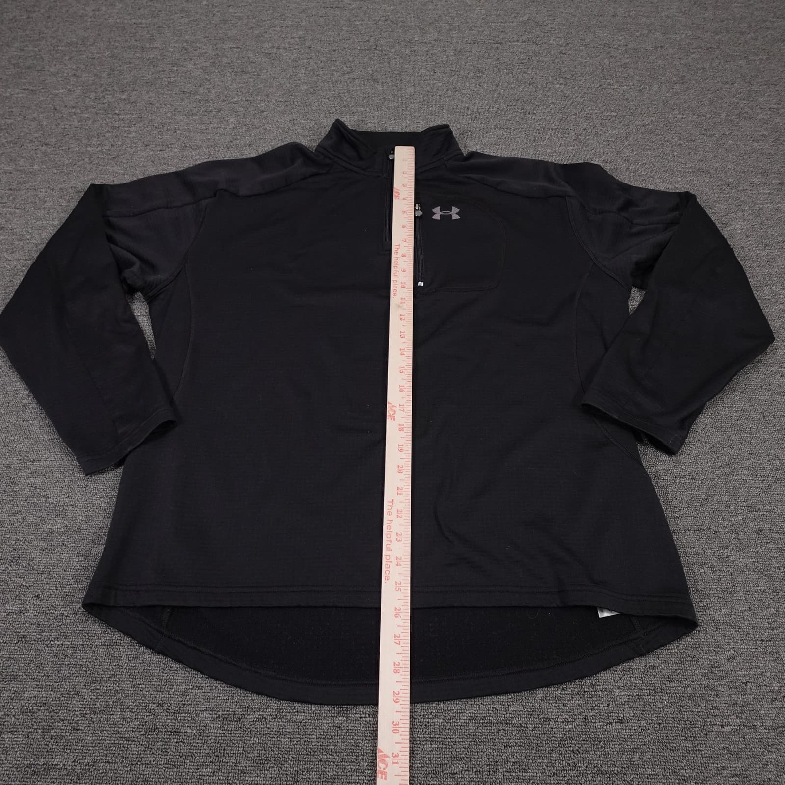 Under Armour Sweater Shirt XL 1/4 Zip ColdGear Thermal Fleece Base Layer - Thumbnail 5
