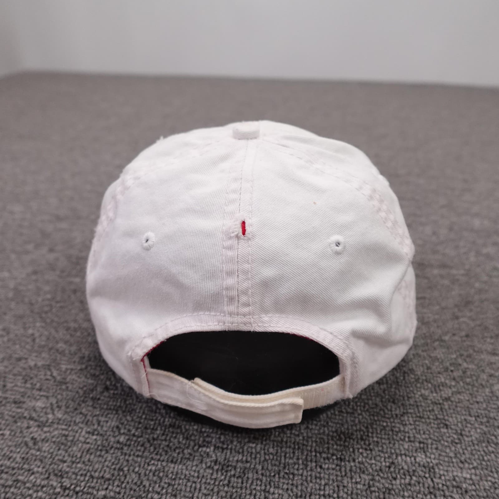 Pepsi Hat Cap Strap Back Mens One Size White Twill Baseball Logo Retro - Thumbnail 4