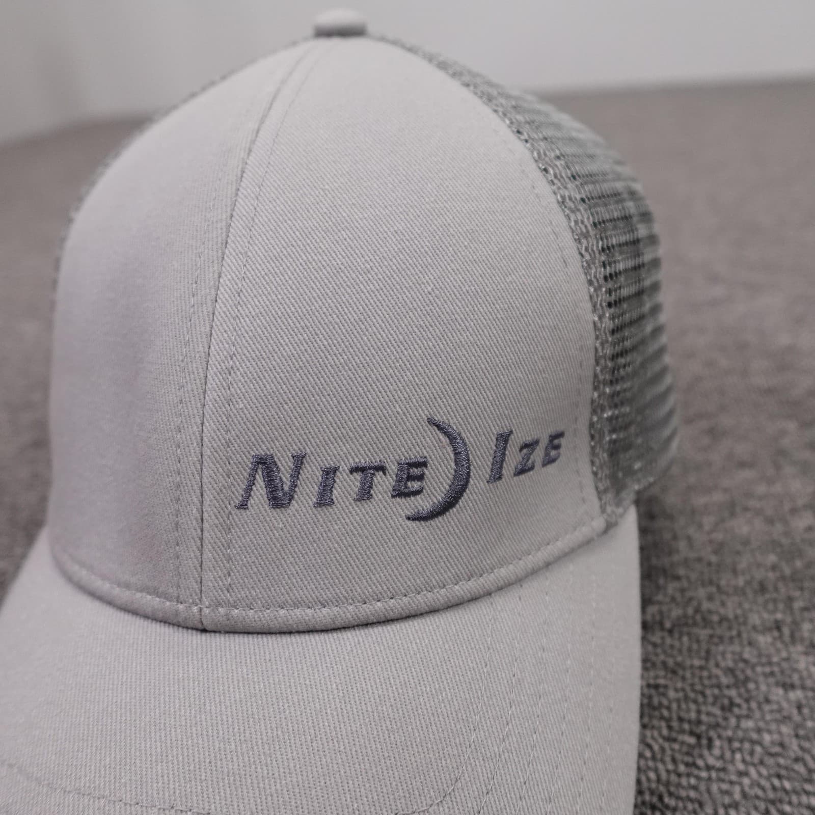 Simms Hat Cap Snap Back Mens One Size Gray Mesh Trucker Nite Ize Fishing Logo - Thumbnail 2