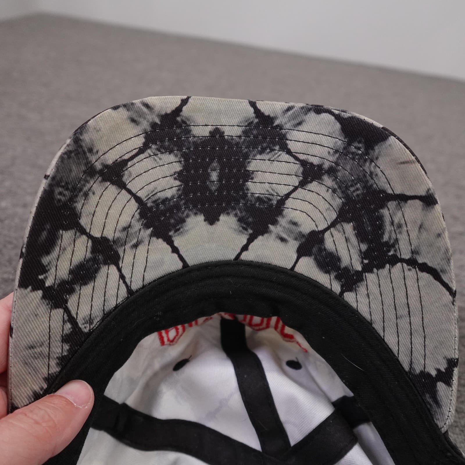 AC/DC Tie Dye Hat Unisex Adjustable Black Gray Baseball Cap Rock Band Merch - Thumbnail 6