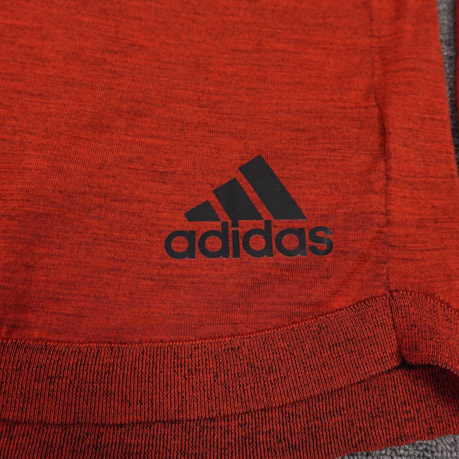 Adidas Sweater Small Red Climaheat 1/4 Zip Wool Blend Running Thermal Hiking - Thumbnail 2