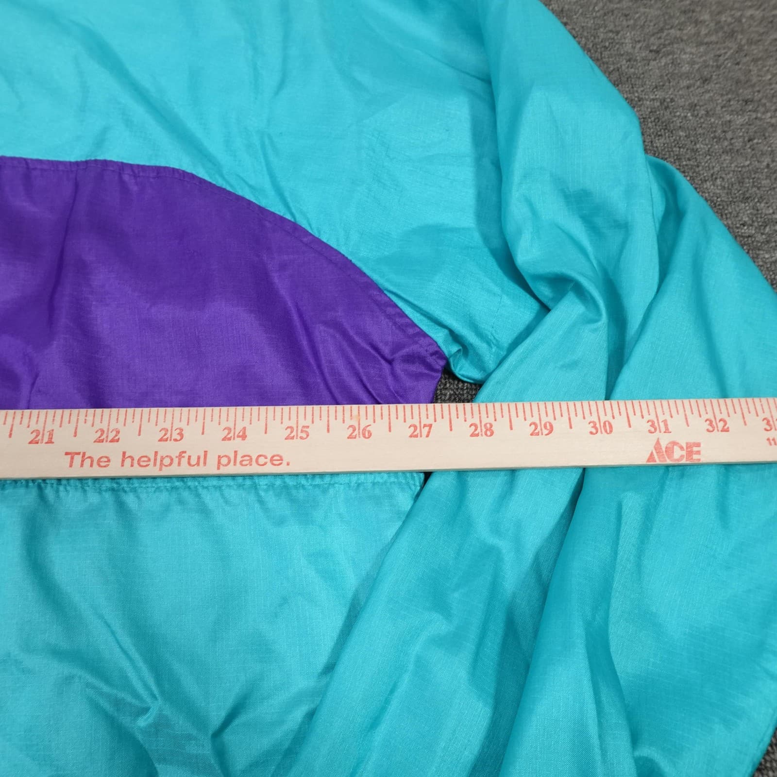 Vintage Woolrich Jacket Mens Teal Purple Sigmet Gear Windbreaker Colorblock 90s - Thumbnail 9