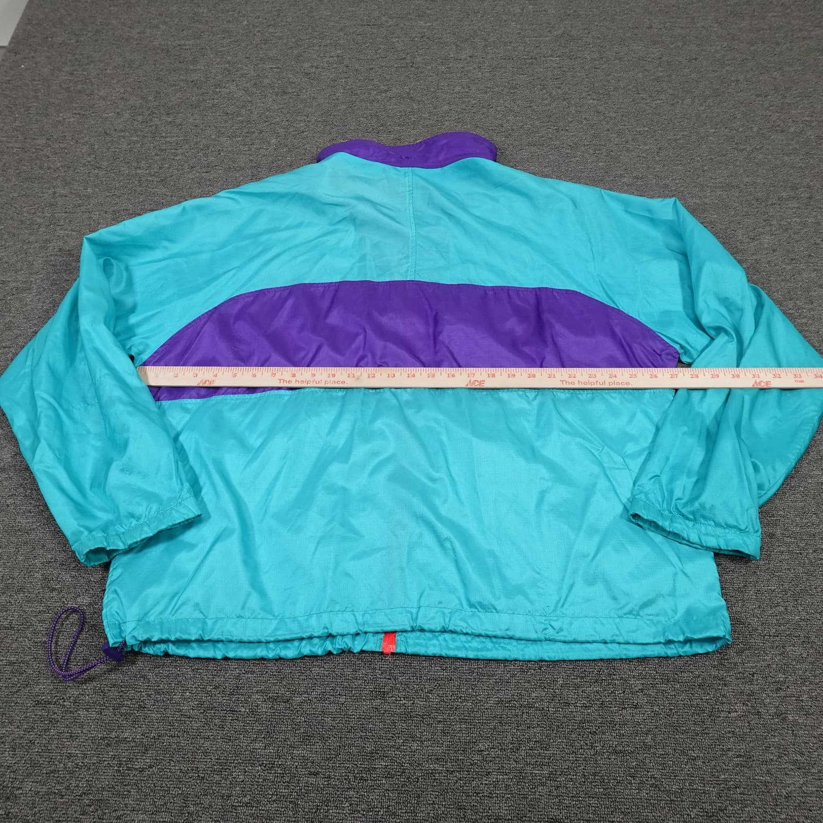 Vintage Woolrich Jacket Mens Teal Purple Sigmet Gear Windbreaker Colorblock 90s - Thumbnail 8