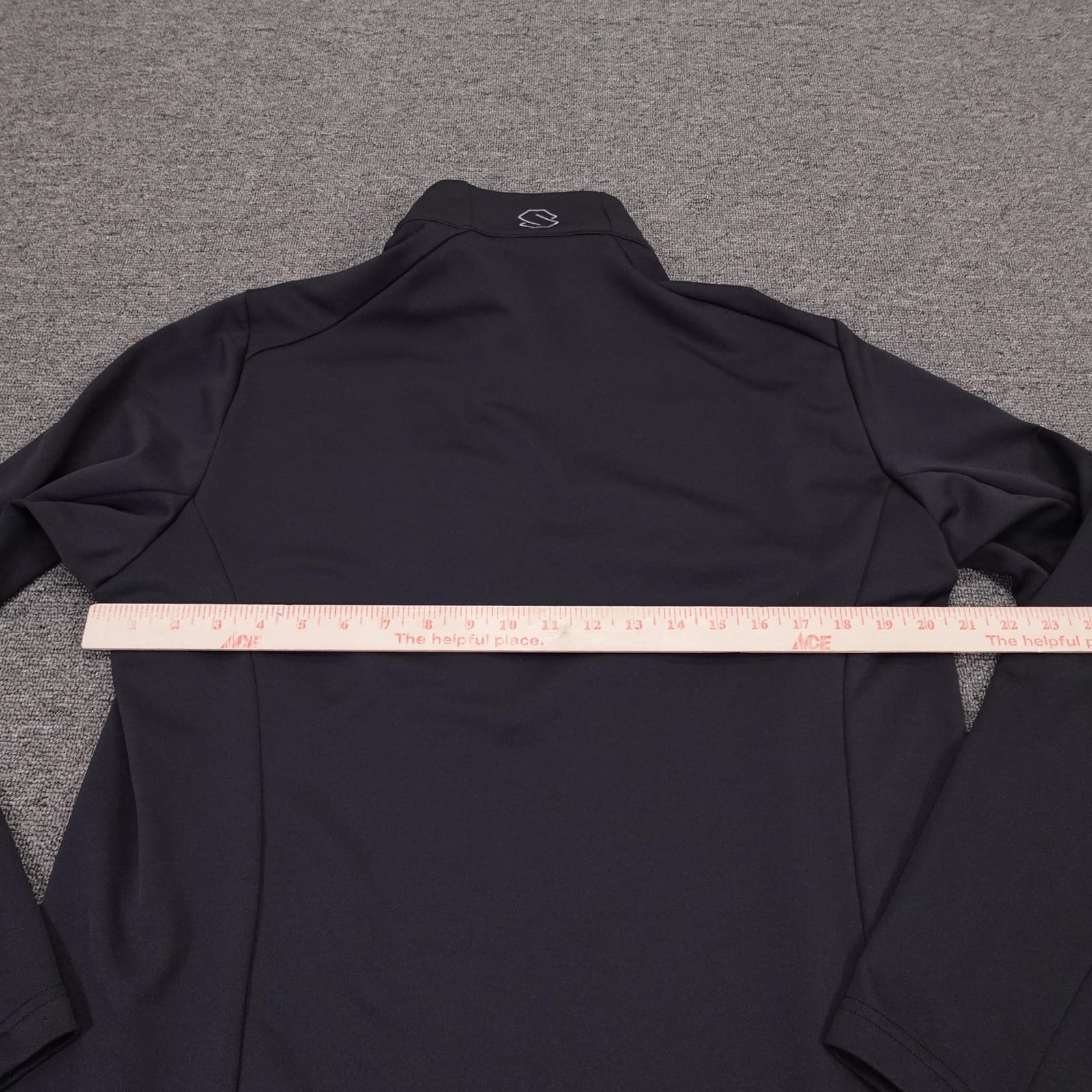 Stellar Equipment Pullover Mens Large Black 1/4 Zip Stretch Base Layer Athletic - Thumbnail 4