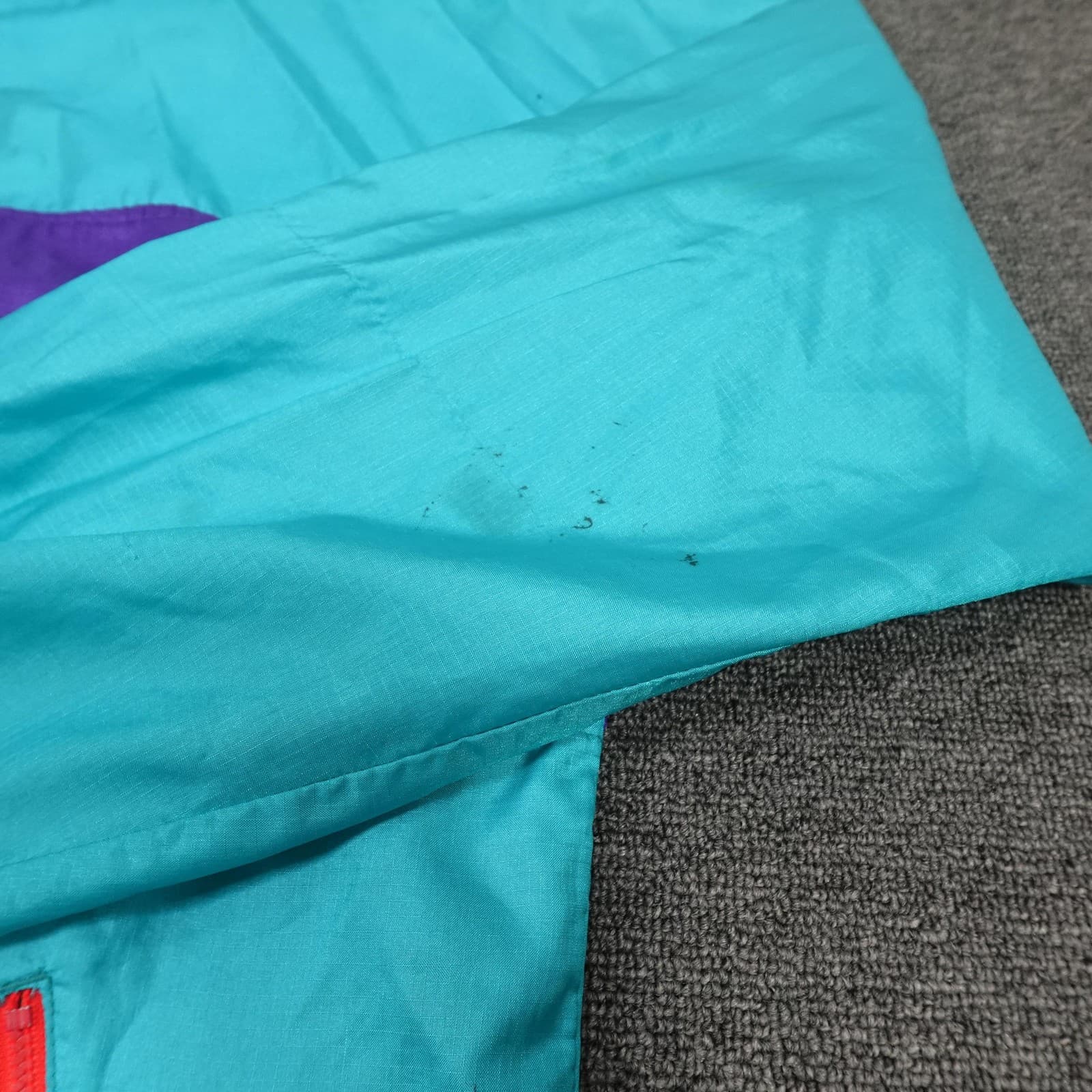Vintage Woolrich Jacket Mens Teal Purple Sigmet Gear Windbreaker Colorblock 90s - Thumbnail 3