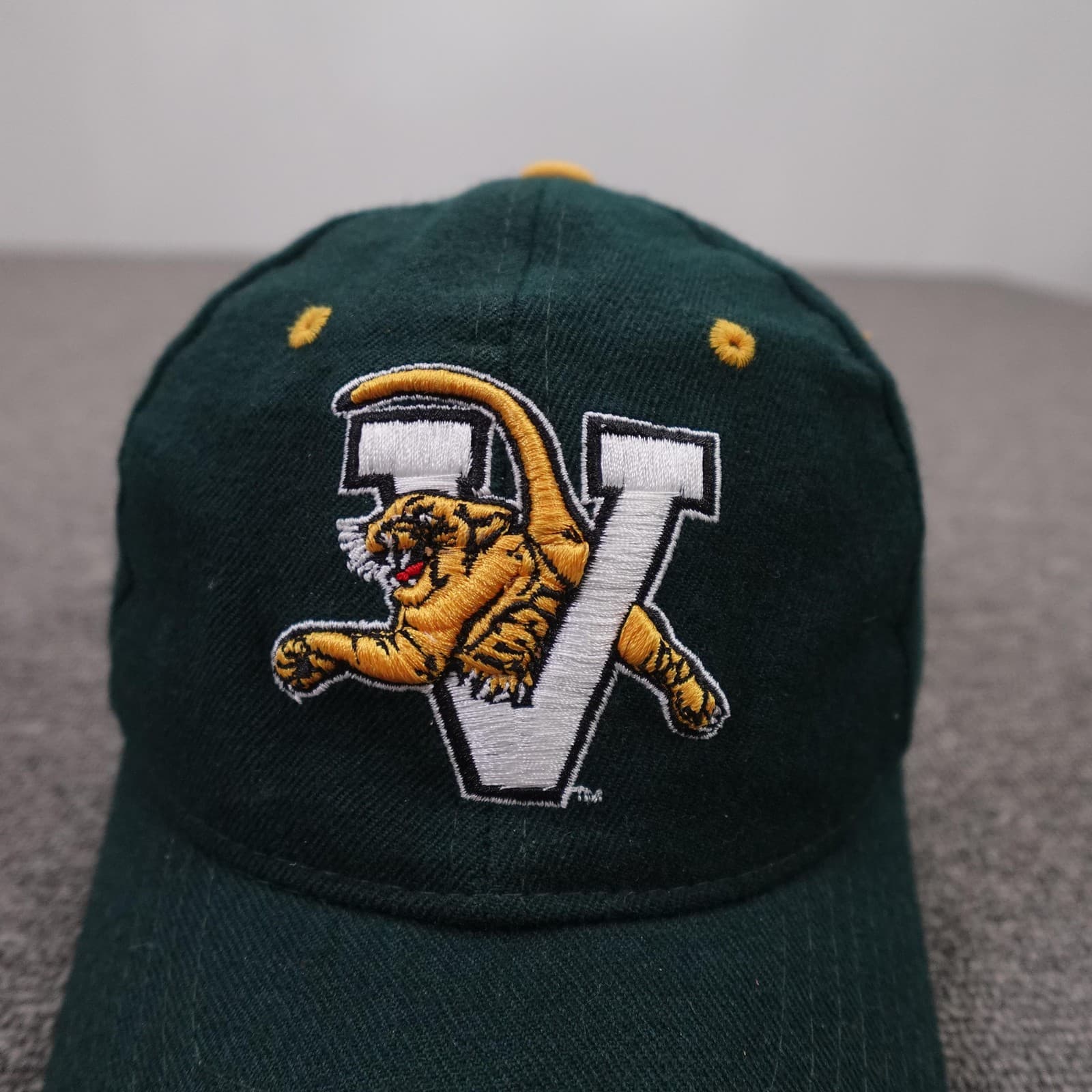 Vermont Catamounts Hat Cap Mens 7 1/4 Green NCAA College Zephyr Wool Fitted - Thumbnail 2