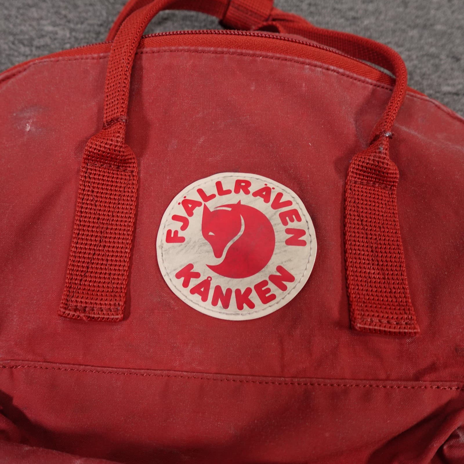 Fjallraven Kanken Backpack Red 15" Vinyl Womens Travel School Daypack Bag - Thumbnail 2