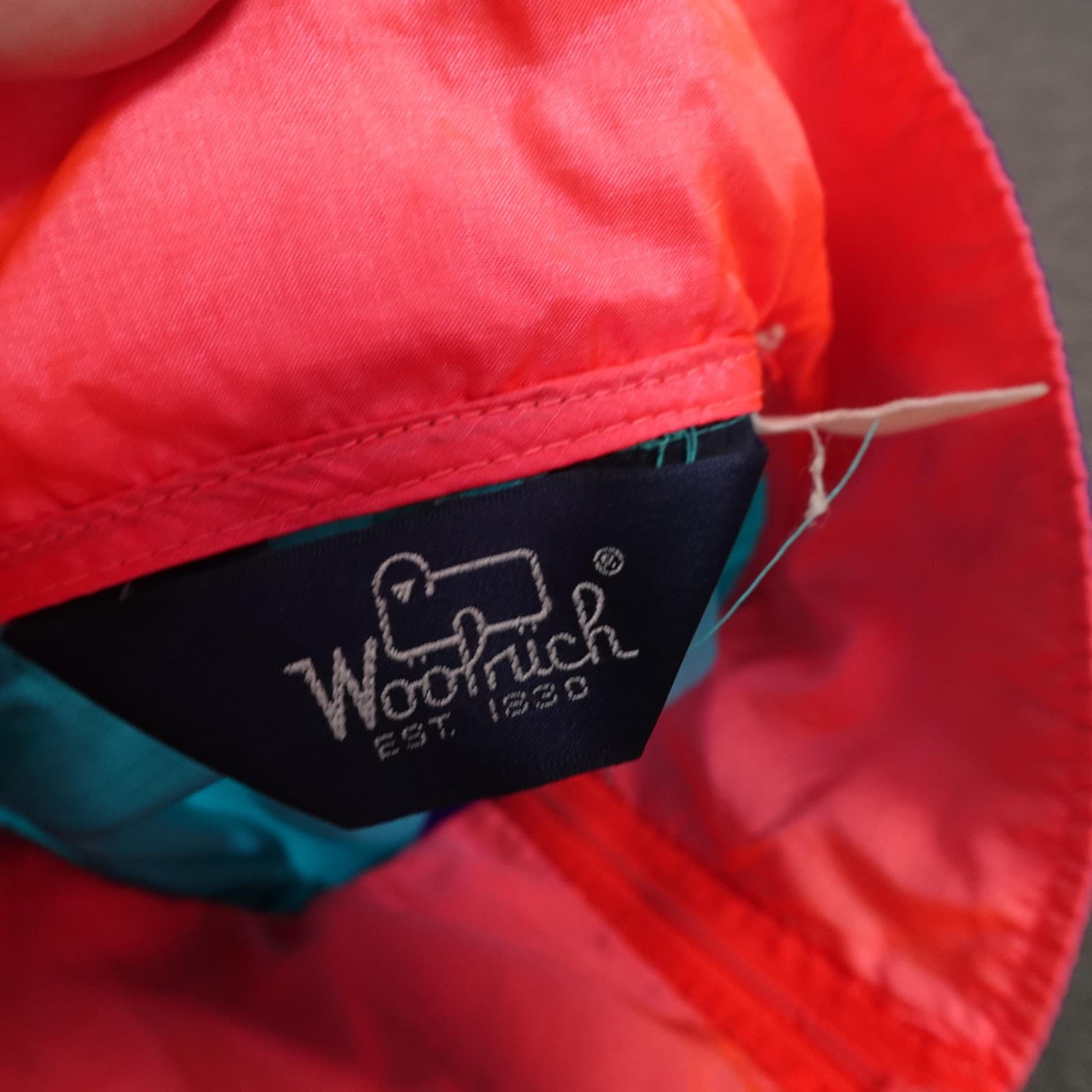 Vintage Woolrich Jacket Mens Teal Purple Sigmet Gear Windbreaker Colorblock 90s - Thumbnail 12