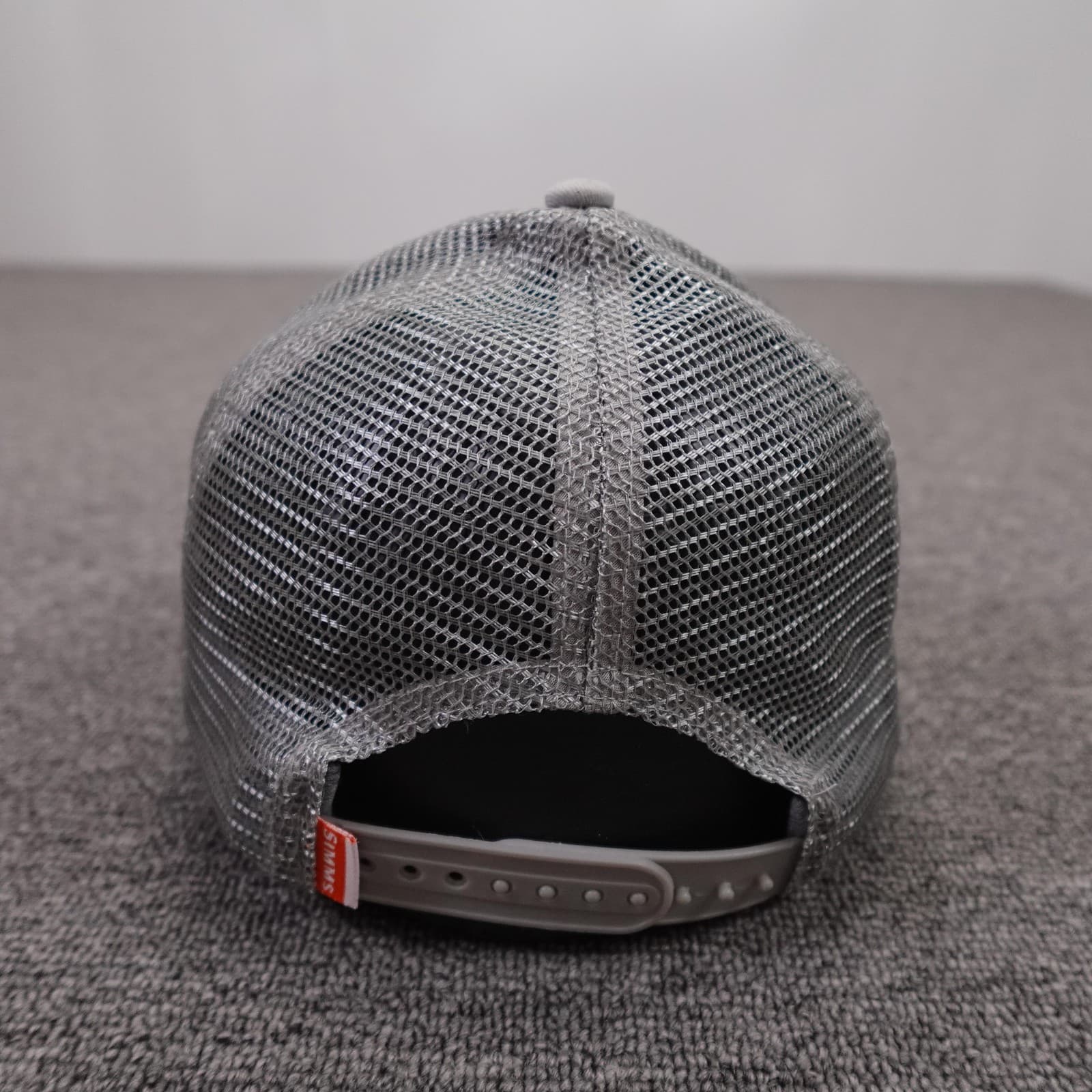 Simms Hat Cap Snap Back Mens One Size Gray Mesh Trucker Nite Ize Fishing Logo - Thumbnail 4