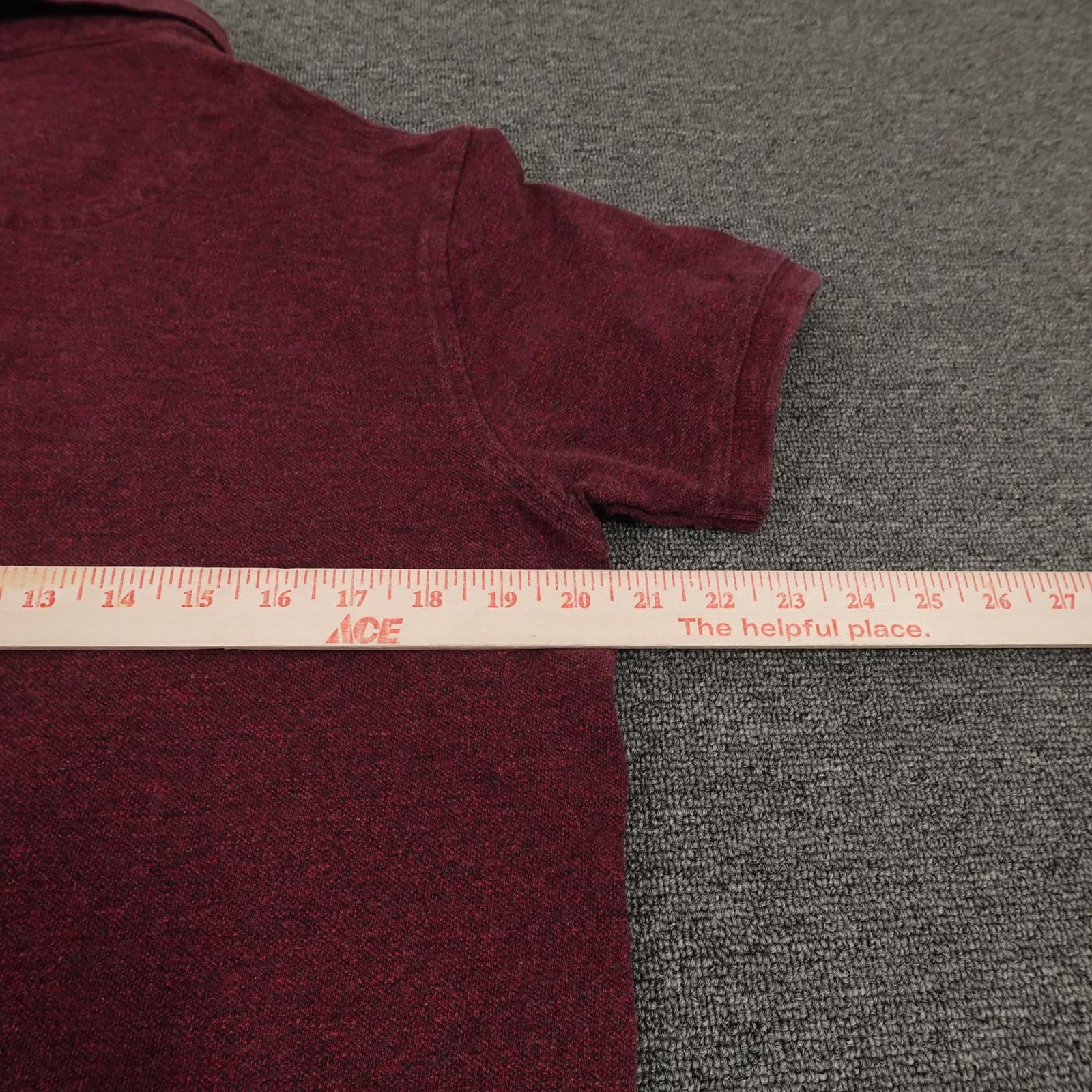 Jack Wills Polo Shirt Mens Large Burgundy Short Sleeve Preppy Cotton - Thumbnail 4