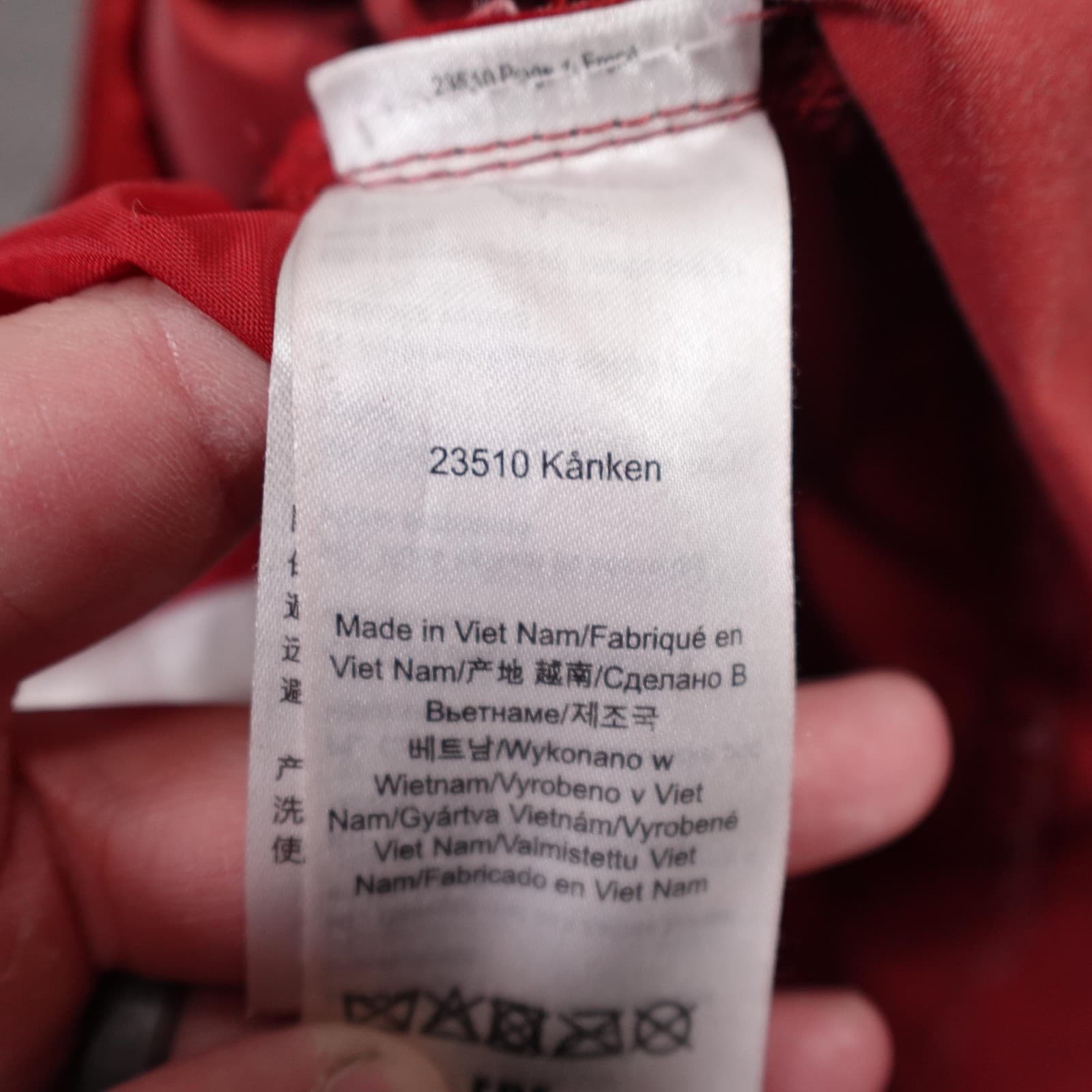 Fjallraven Kanken Backpack Red 15" Vinyl Womens Travel School Daypack Bag - Thumbnail 7