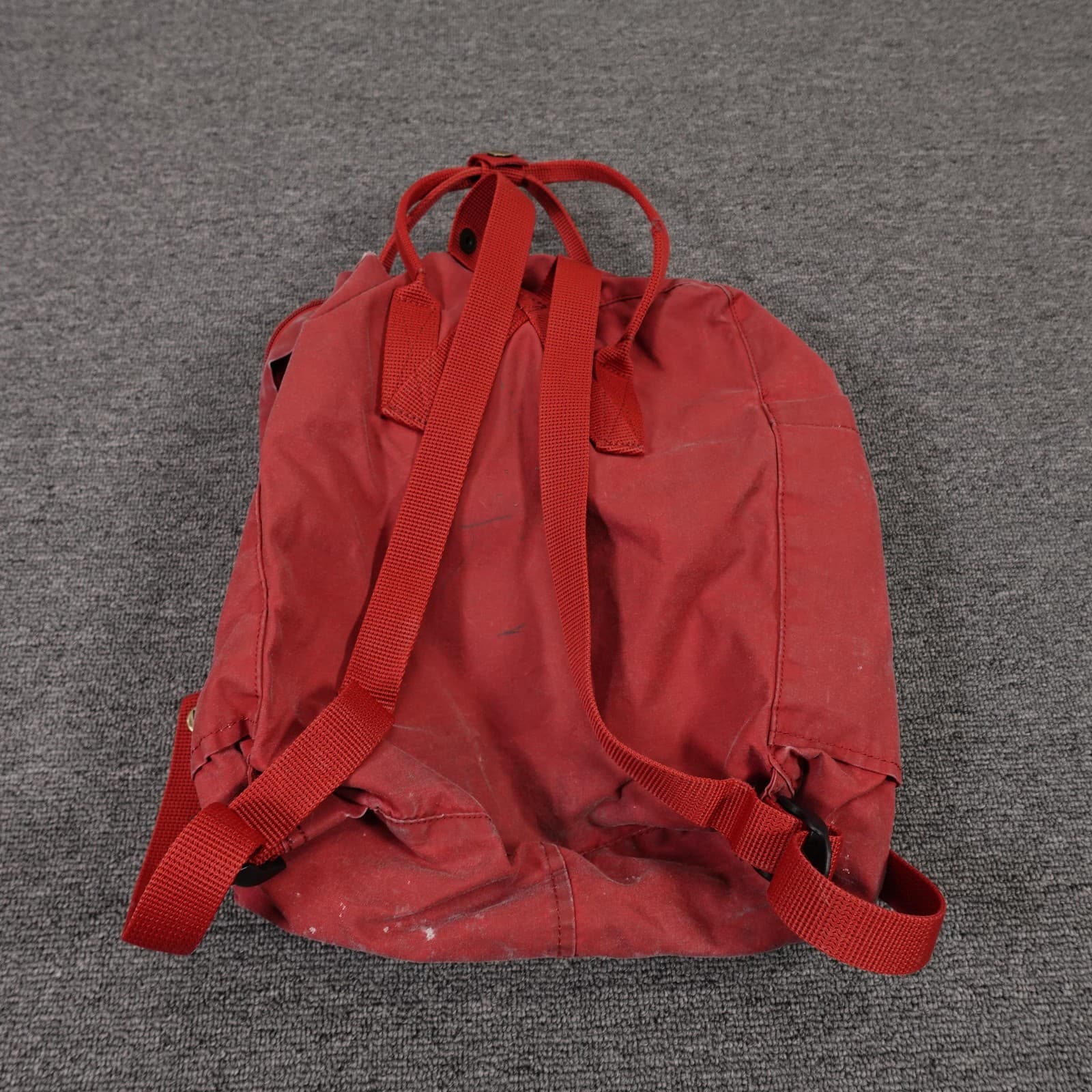 Fjallraven Kanken Backpack Red 15" Vinyl Womens Travel School Daypack Bag - Thumbnail 4