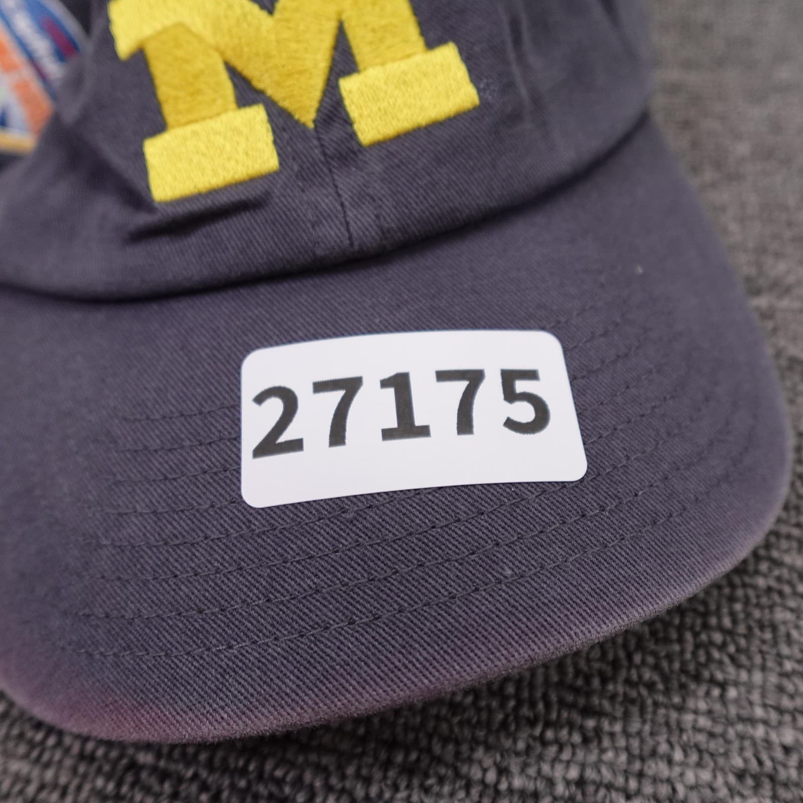 Michigan Wolverines Hat Mens One Size Blue NCAA Football 47 Brand Orange Bowl - Thumbnail 8