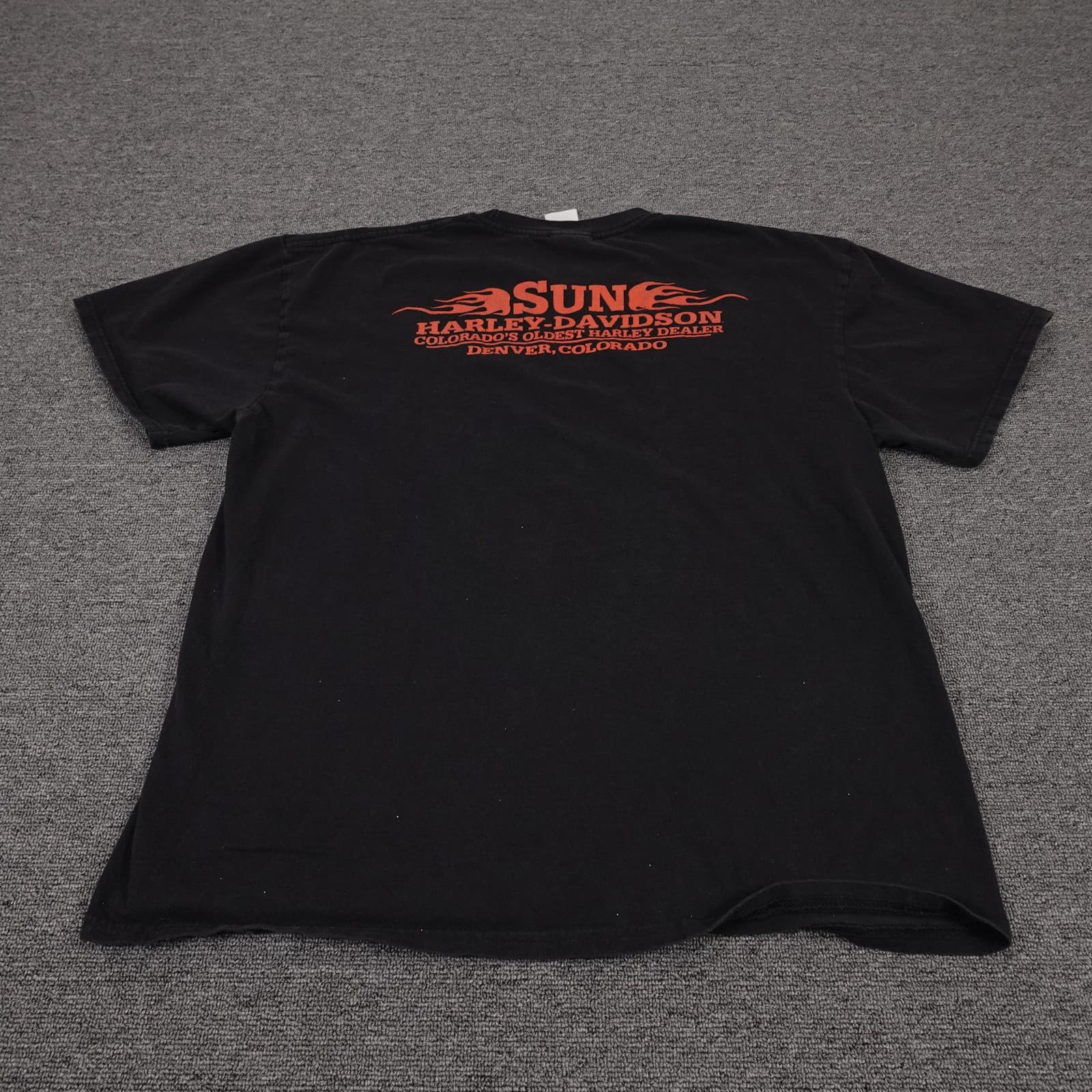 Harley-Davidson Shirt Mens XL Black Denver Colorado Motorcycle Graphic Tee - Thumbnail 8
