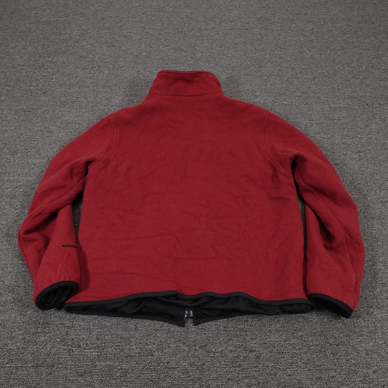 Woolrich Jacket Womens Medium Red Wool Full Zip Lined Outdoor Casual Warm - Thumbnail 9