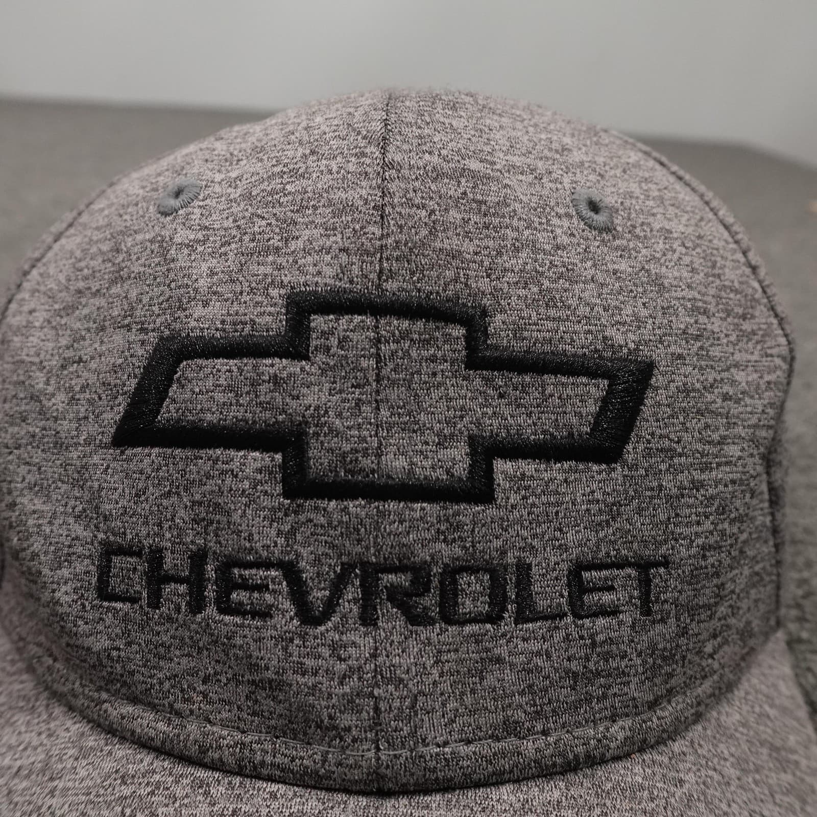 Chevrolet Hat Cap Snap Back Mens Gray Embroidered Bowtie H3 Headwear Baseball - Thumbnail 2