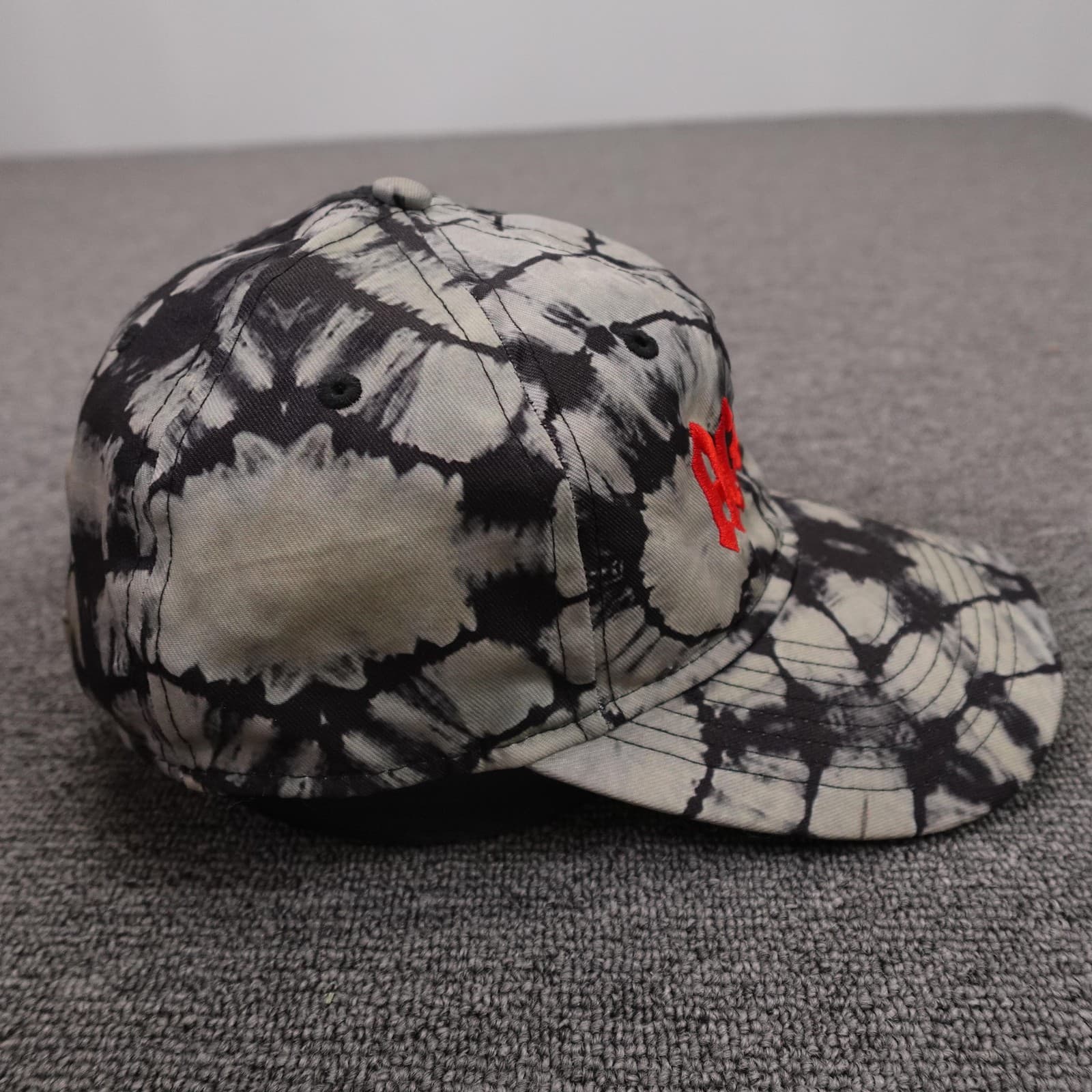 AC/DC Tie Dye Hat Unisex Adjustable Black Gray Baseball Cap Rock Band Merch - Thumbnail 5