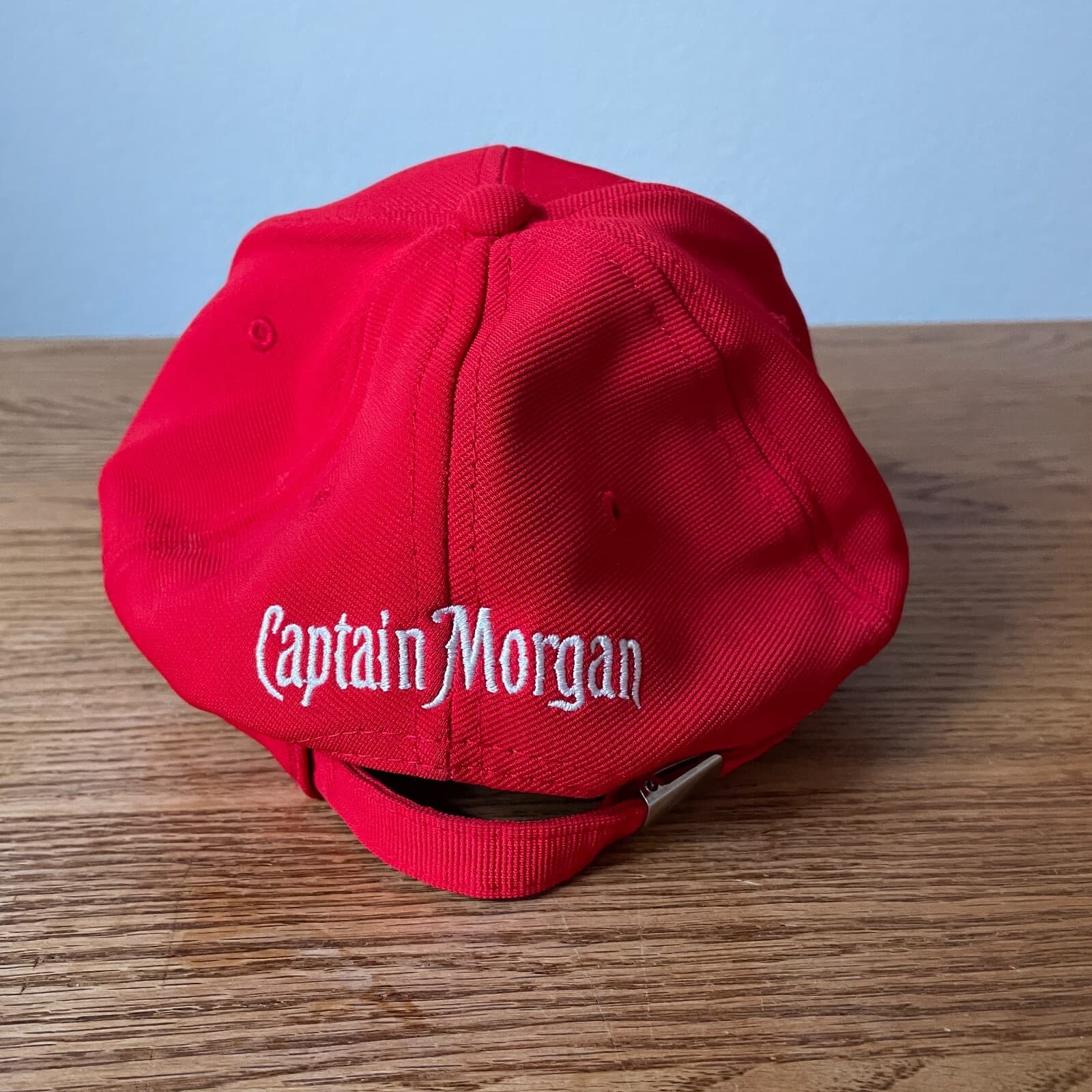Captain Morgan Hat Cap Strap Back Adult Mens One Size Red Rum Baseball READ - Thumbnail 3