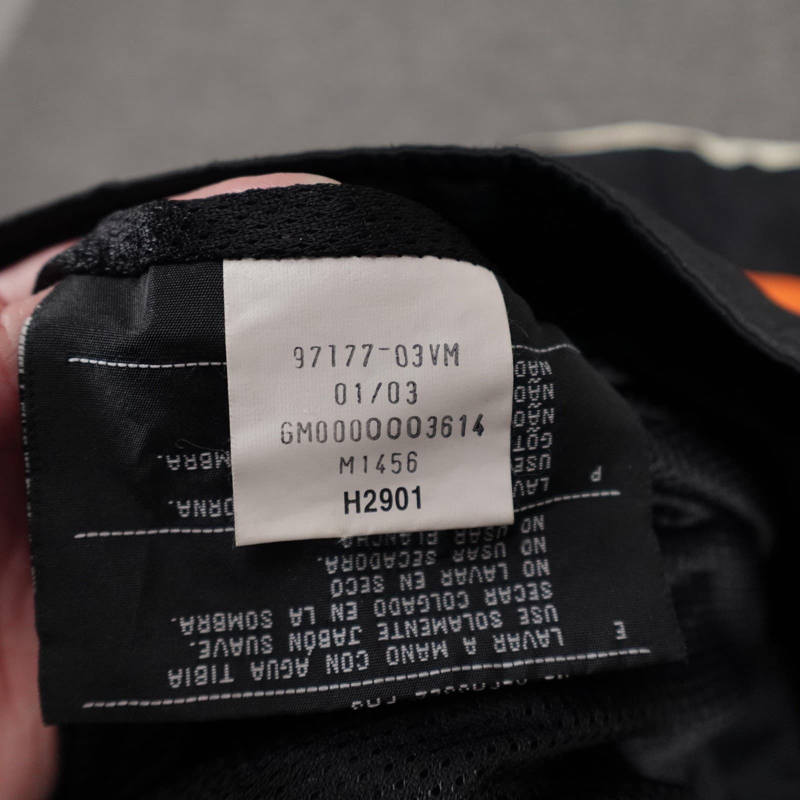 Vintage Harley Davidson Jacket Mens Medium Black Orange Riding Motorcycle Y2k - Thumbnail 13