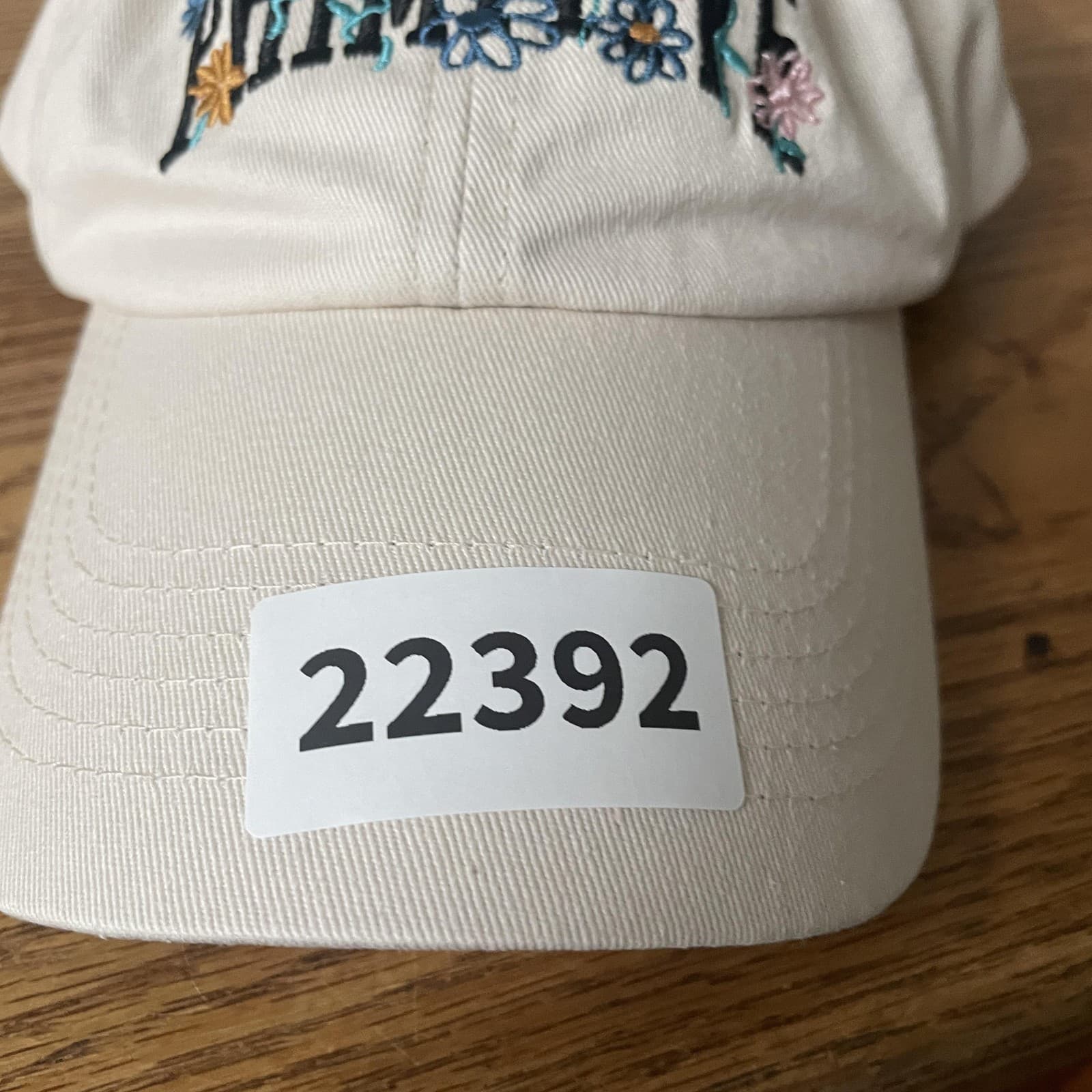 Primitive Skateboarding Hat Cap Strap Back Skater Cream Embroidered Floral - Thumbnail 8