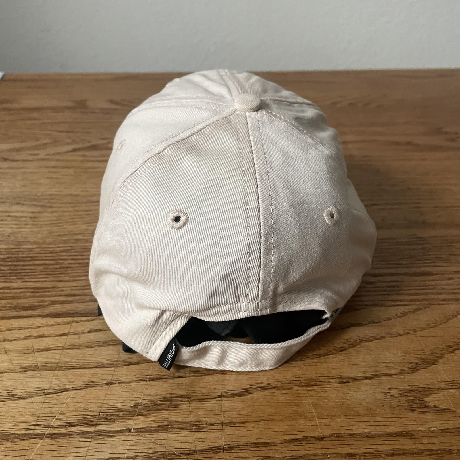 Primitive Skateboarding Hat Cap Strap Back Skater Cream Embroidered Floral - Thumbnail 4