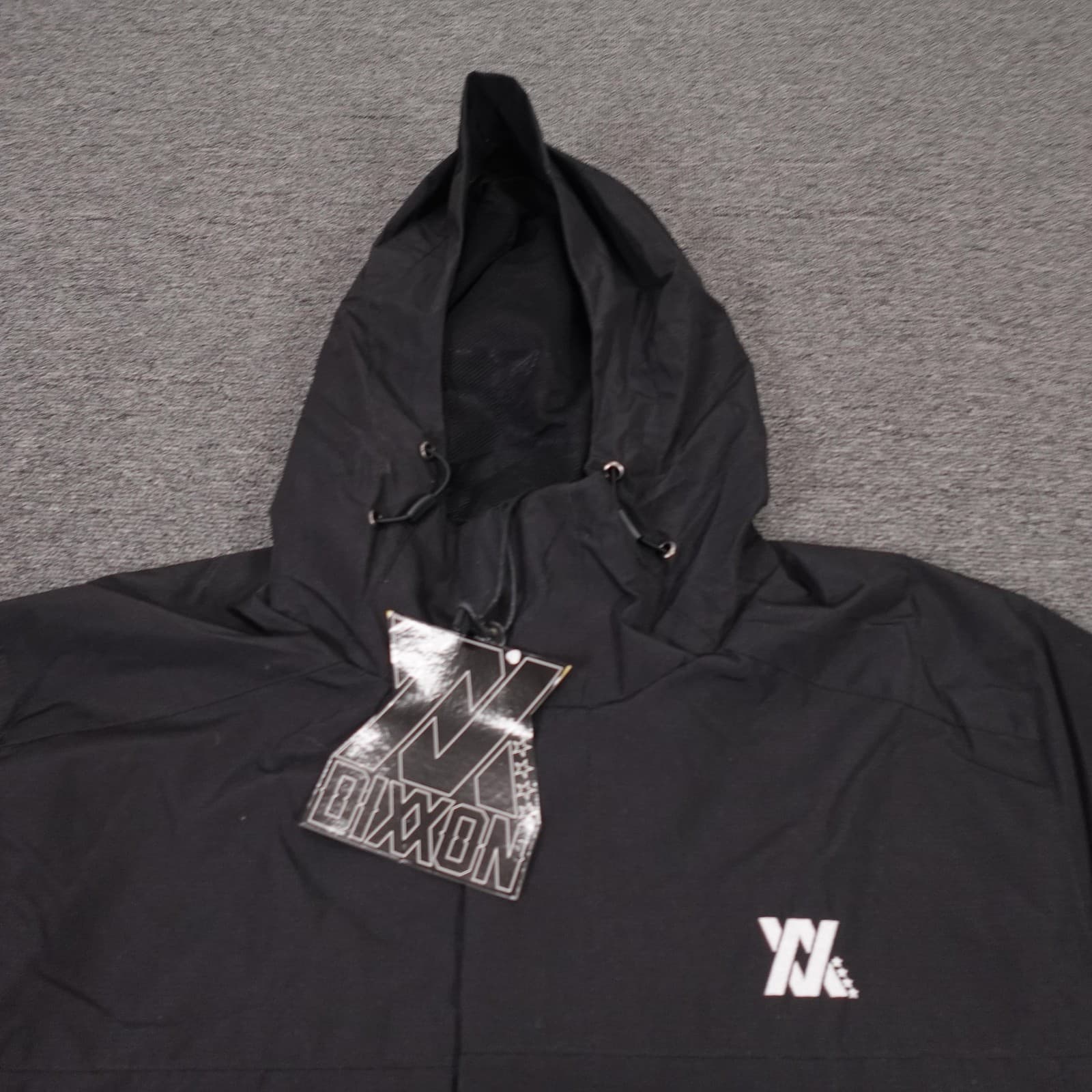 Dixxon Jacket Medium Black Water Resist Windbreaker Full Zip Outdoor Hiking - Thumbnail 2