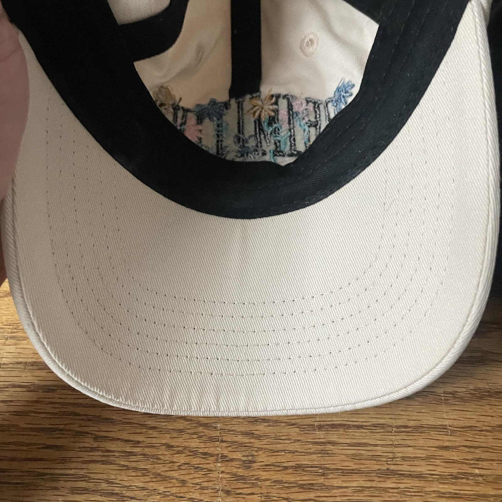 Primitive Skateboarding Hat Cap Strap Back Skater Cream Embroidered Floral - Thumbnail 7