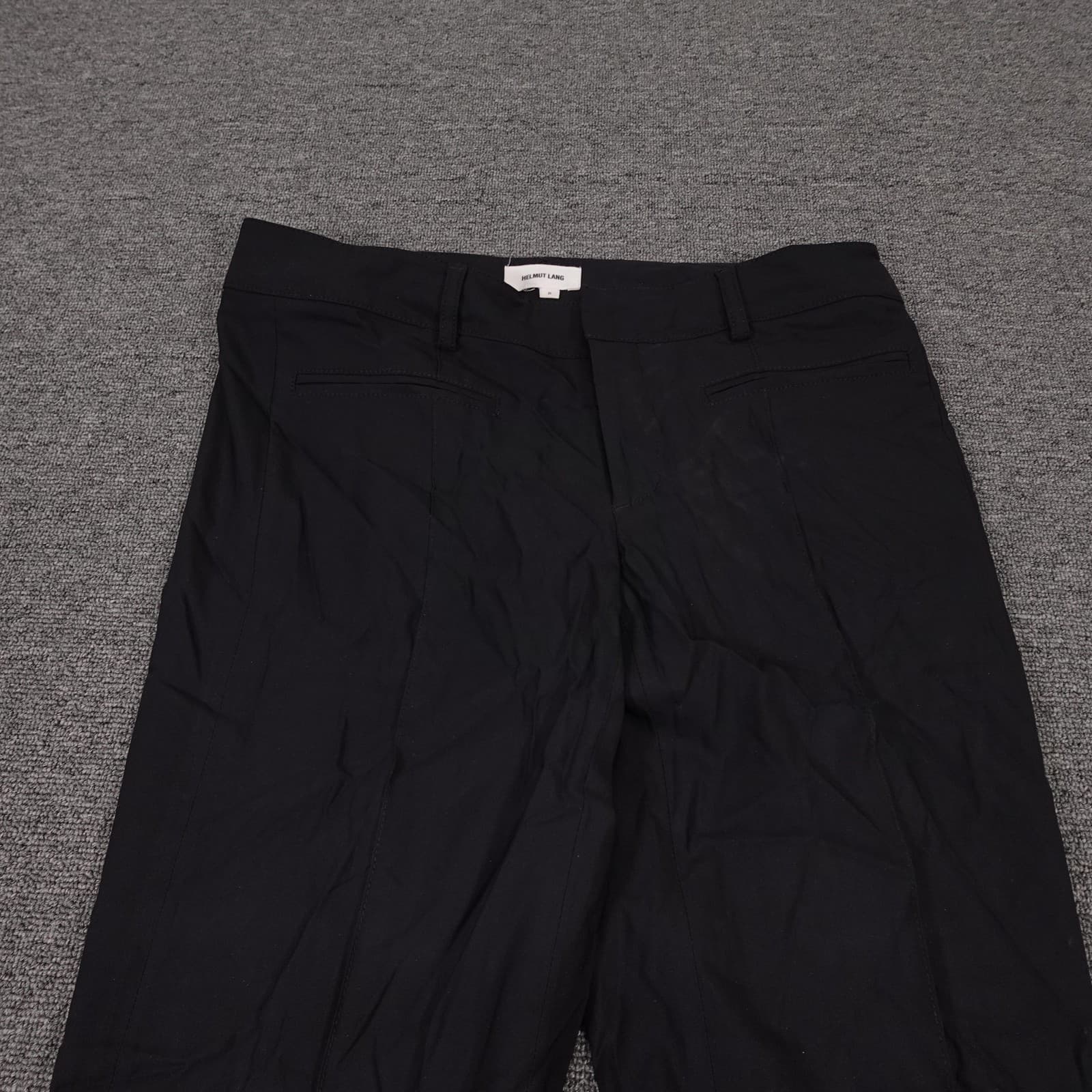 Helmut Lang Pants 8 Black Dress Pants Wool Blend Office Stretch Formal Preppy - Thumbnail 2