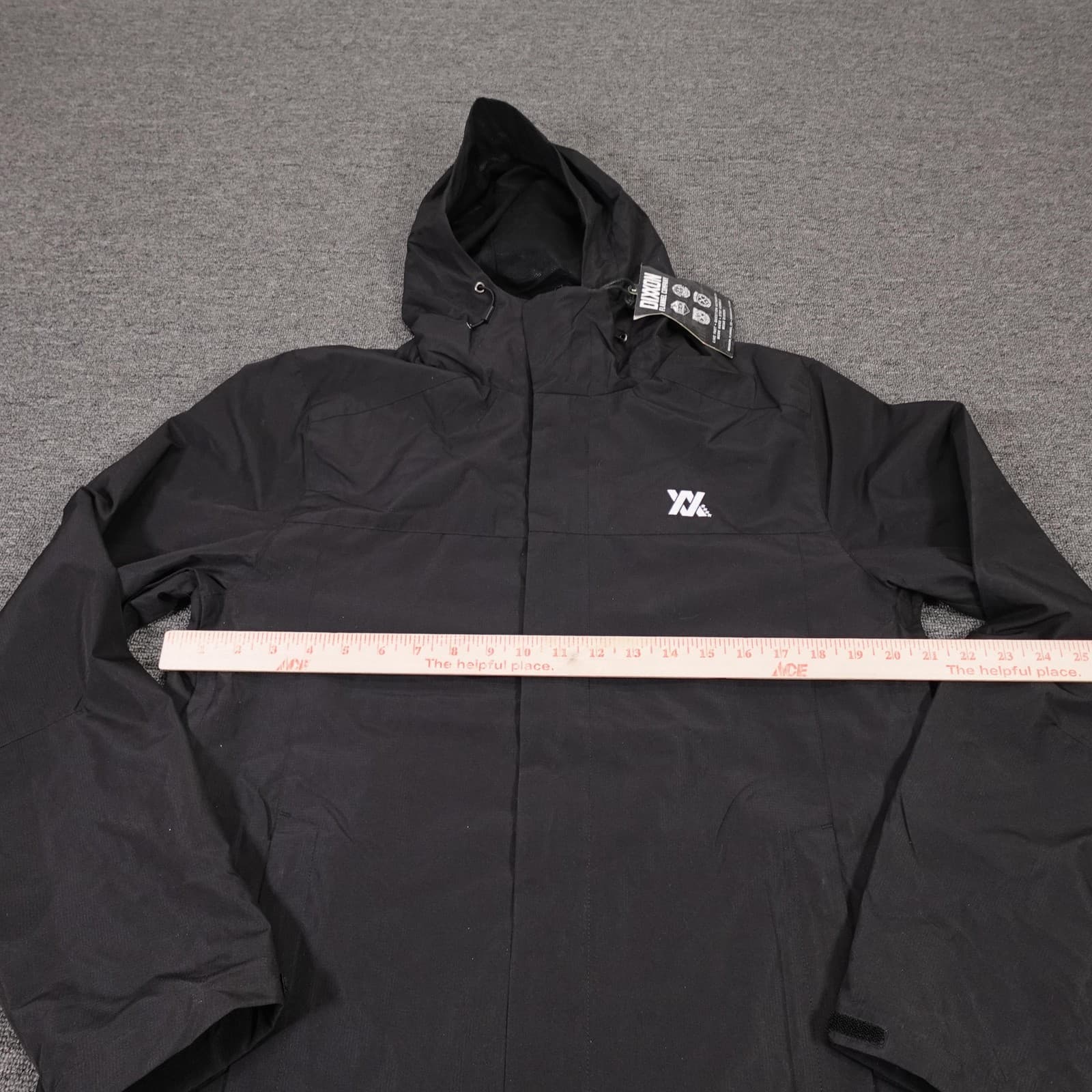 Dixxon Jacket Medium Black Water Resist Windbreaker Full Zip Outdoor Hiking - Thumbnail 6