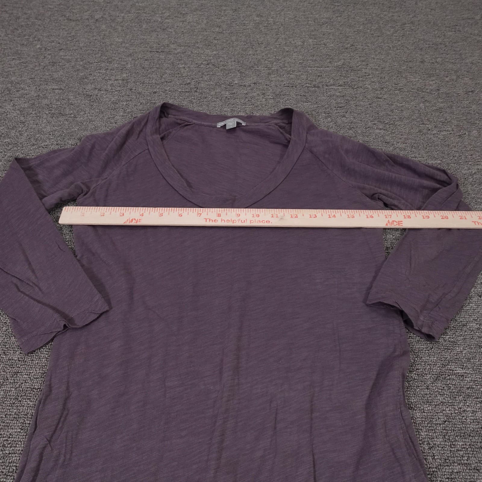 James Perse Dress Size 1 Gray Short Sleeve Scoop Neck Preppy Jersey Outdoor - Thumbnail 4