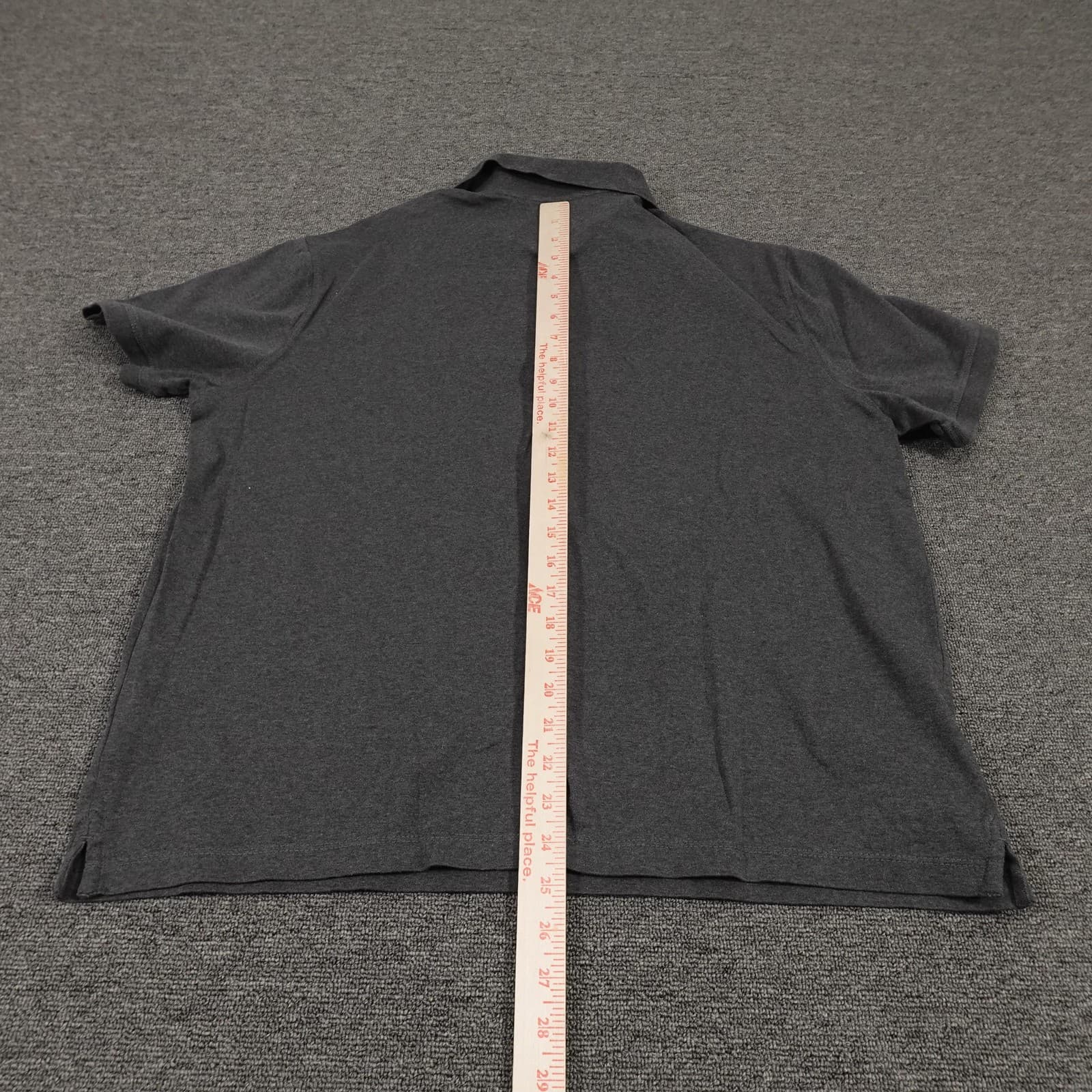 Banana Republic Polo Shirt Mens XL Charcoal Luxe Touch Performance Slim Fit - Thumbnail 5