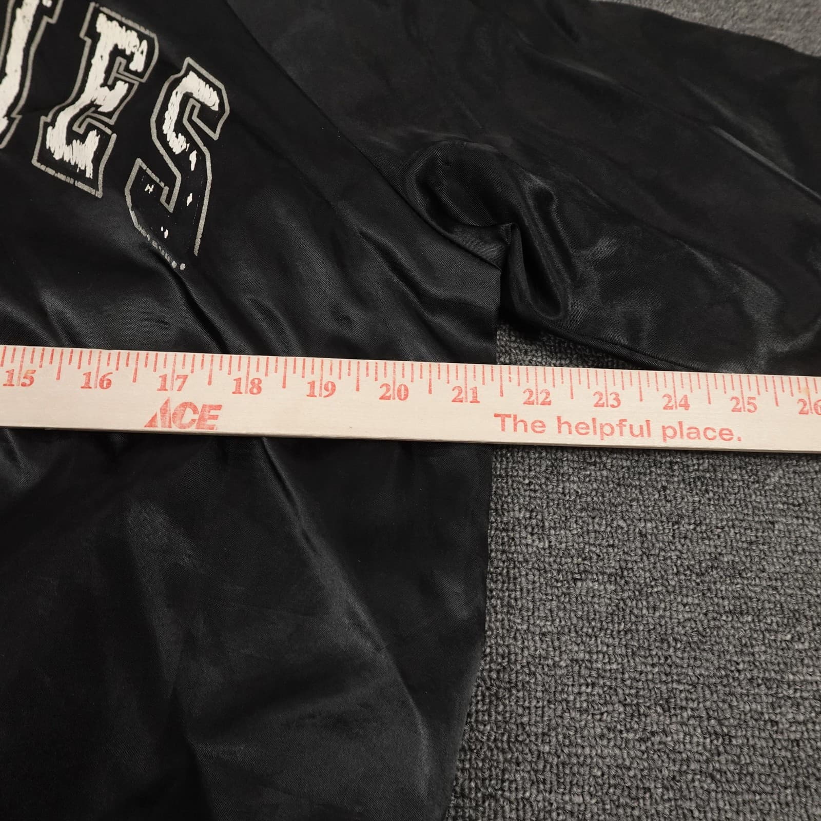 Vintage Colorado Rockies Bomber Jacket Medium Black Satin MLB Baseball 90s - Thumbnail 9