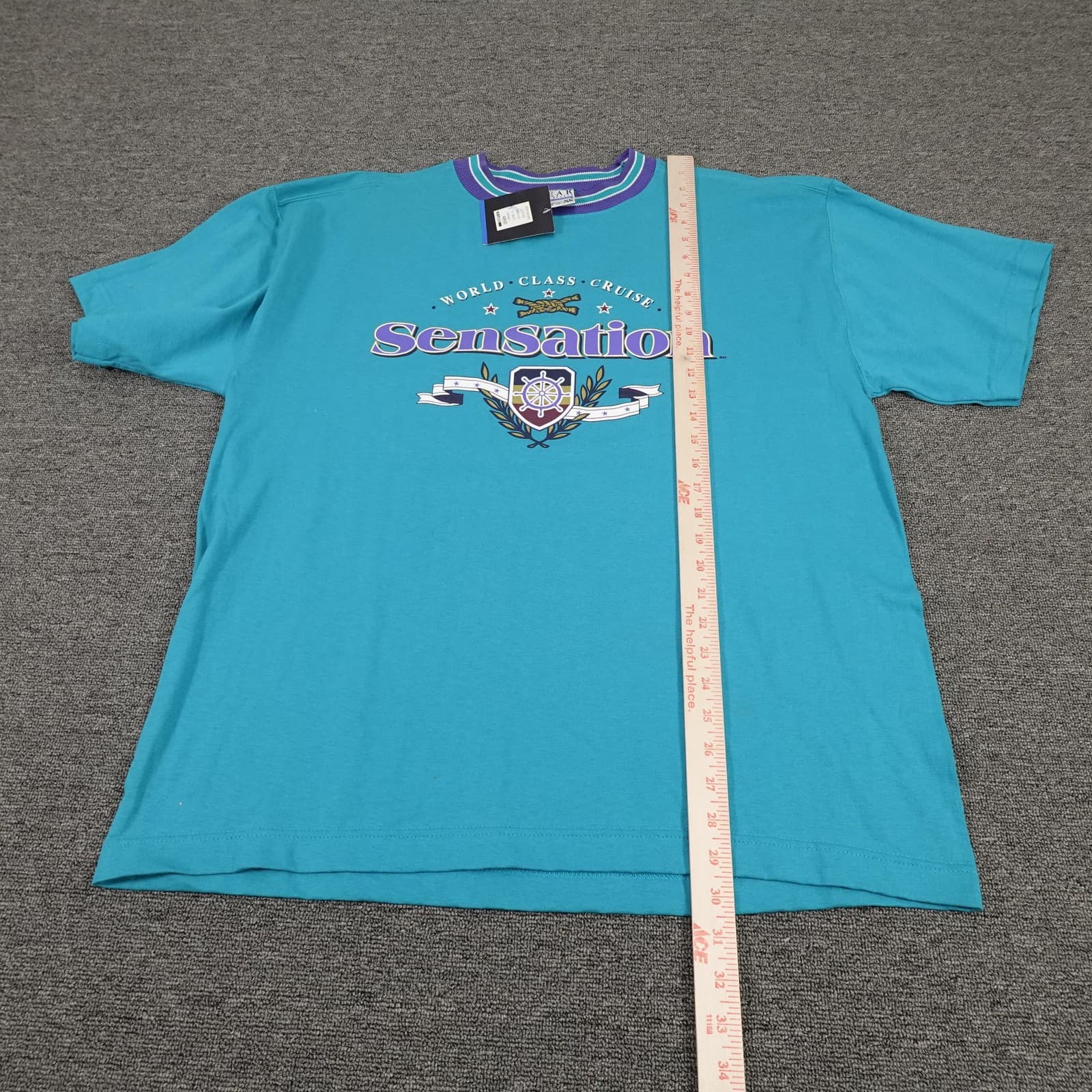 Vintage Sensation Cruise Shirt XL Graphic Tee Single Stitch Streetwear USA 90s - Thumbnail 8