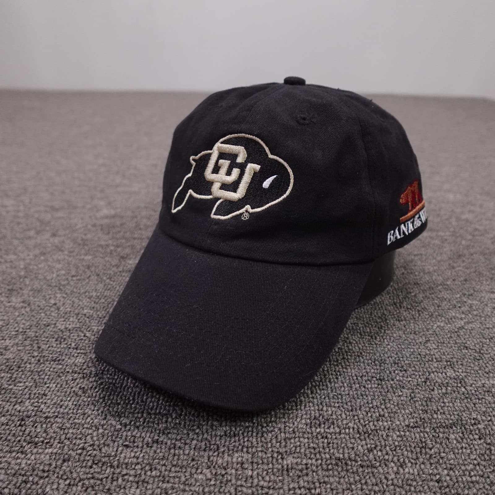 Vintage Colorado Buffaloes Hat Strap Back Black NCAA Jemco Int 1990 Champs