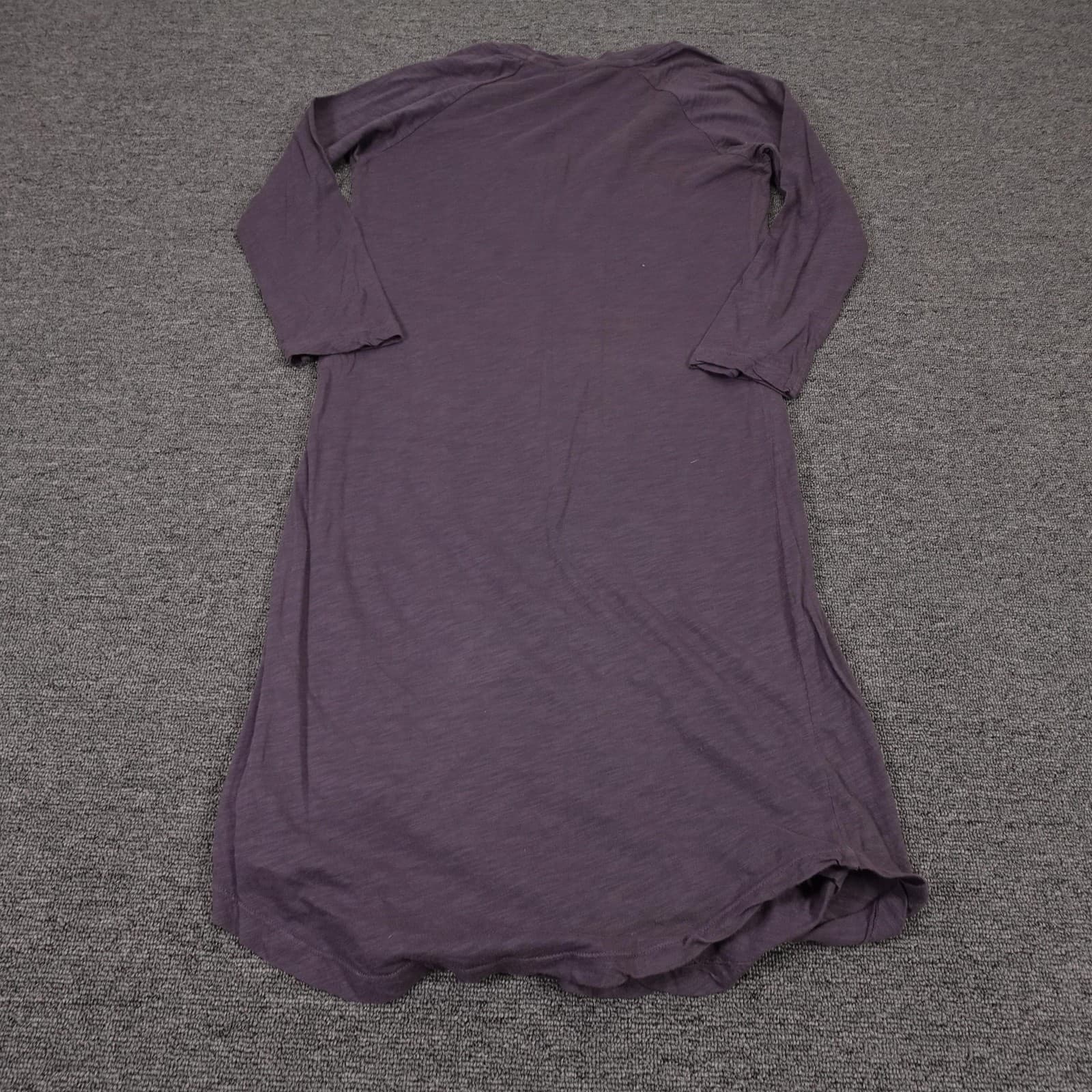 James Perse Dress Size 1 Gray Short Sleeve Scoop Neck Preppy Jersey Outdoor - Thumbnail 7
