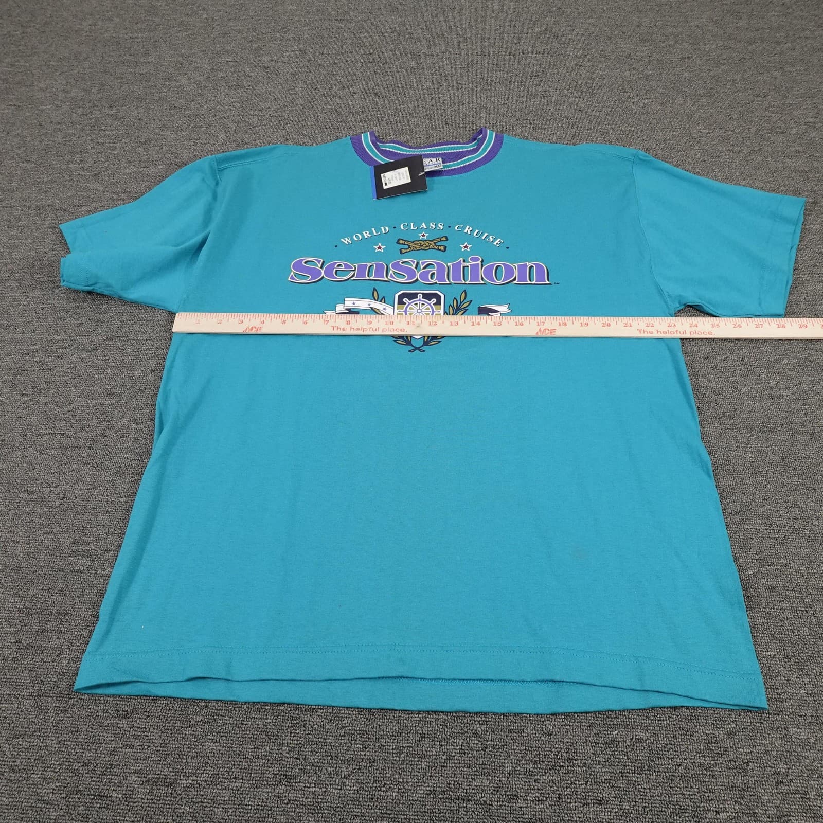 Vintage Sensation Cruise Shirt XL Graphic Tee Single Stitch Streetwear USA 90s - Thumbnail 6