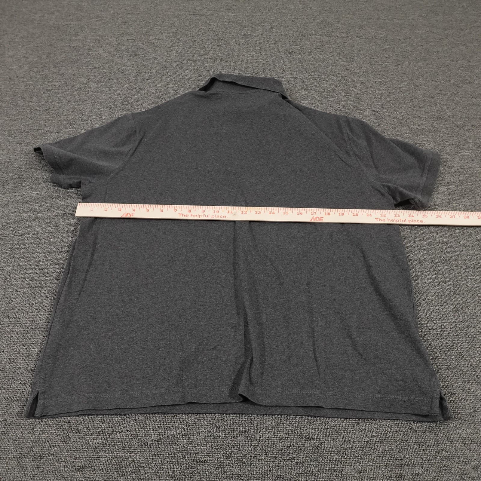 Banana Republic Polo Shirt Mens XL Charcoal Luxe Touch Performance Slim Fit - Thumbnail 3