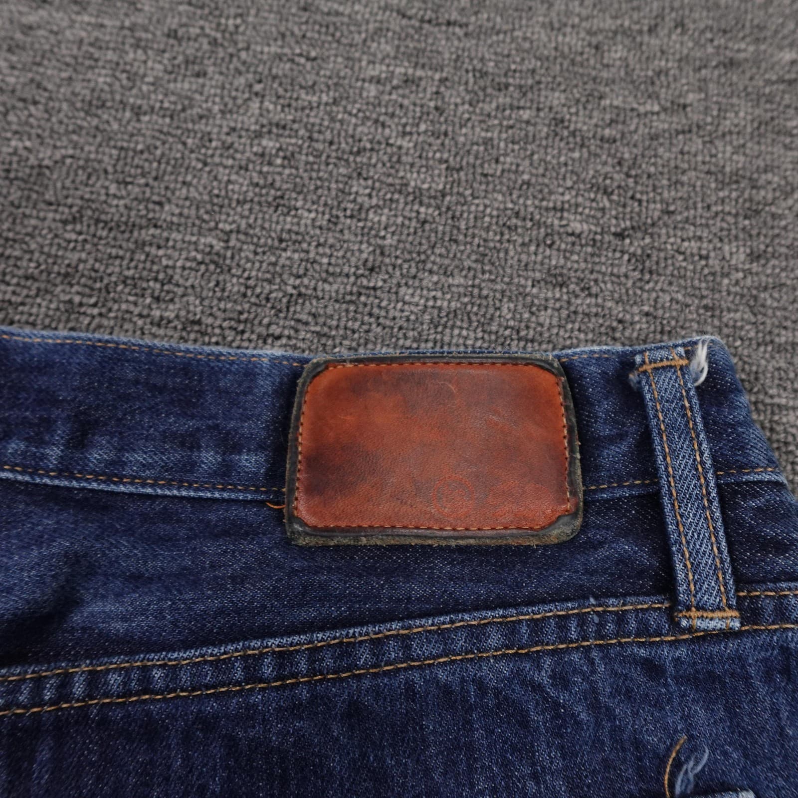 Taylor Stitch Jeans Mens 36x36 Blue Democratic Dark Wash Regular Straight Denim - Thumbnail 4