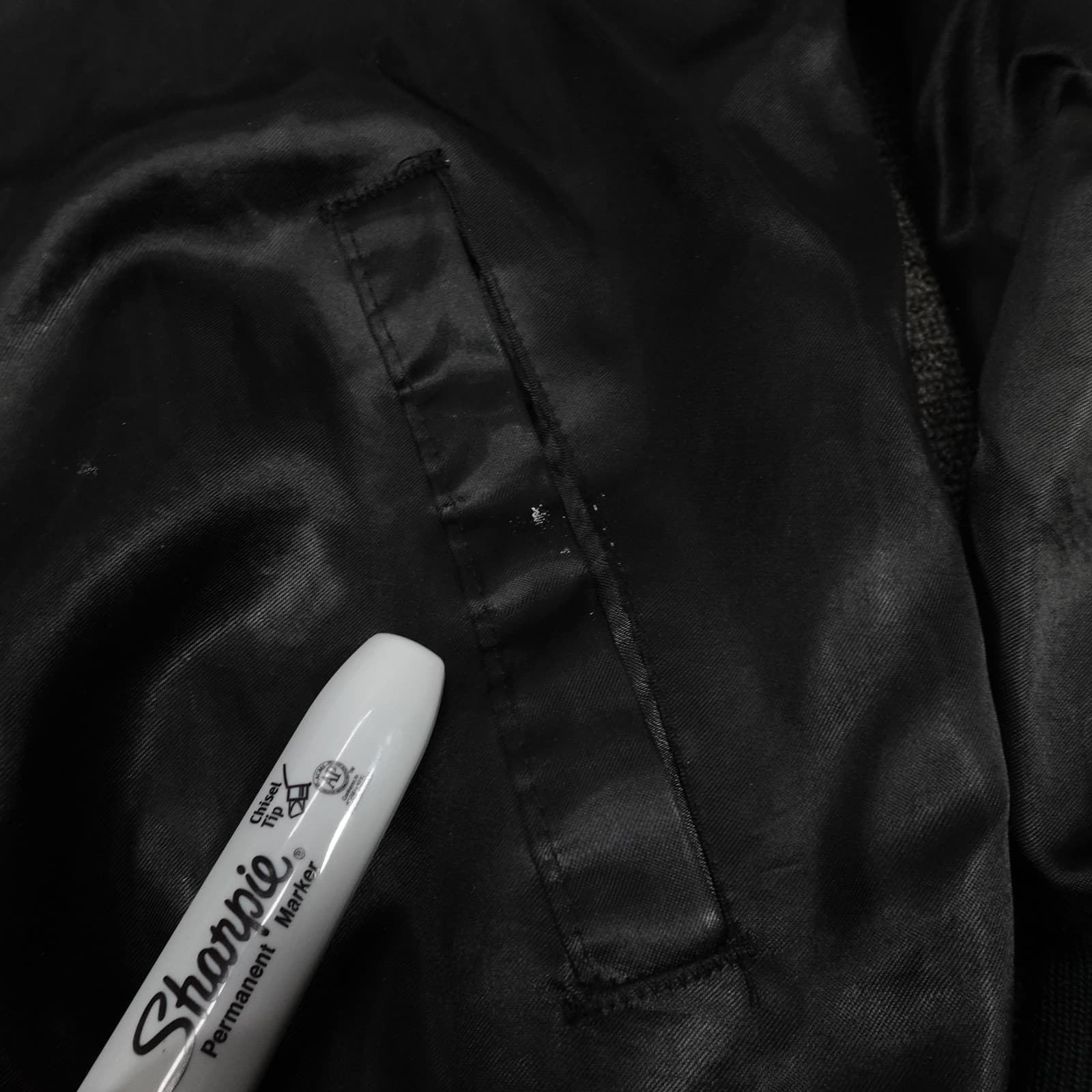 Vintage Colorado Rockies Bomber Jacket Medium Black Satin MLB Baseball 90s - Thumbnail 3