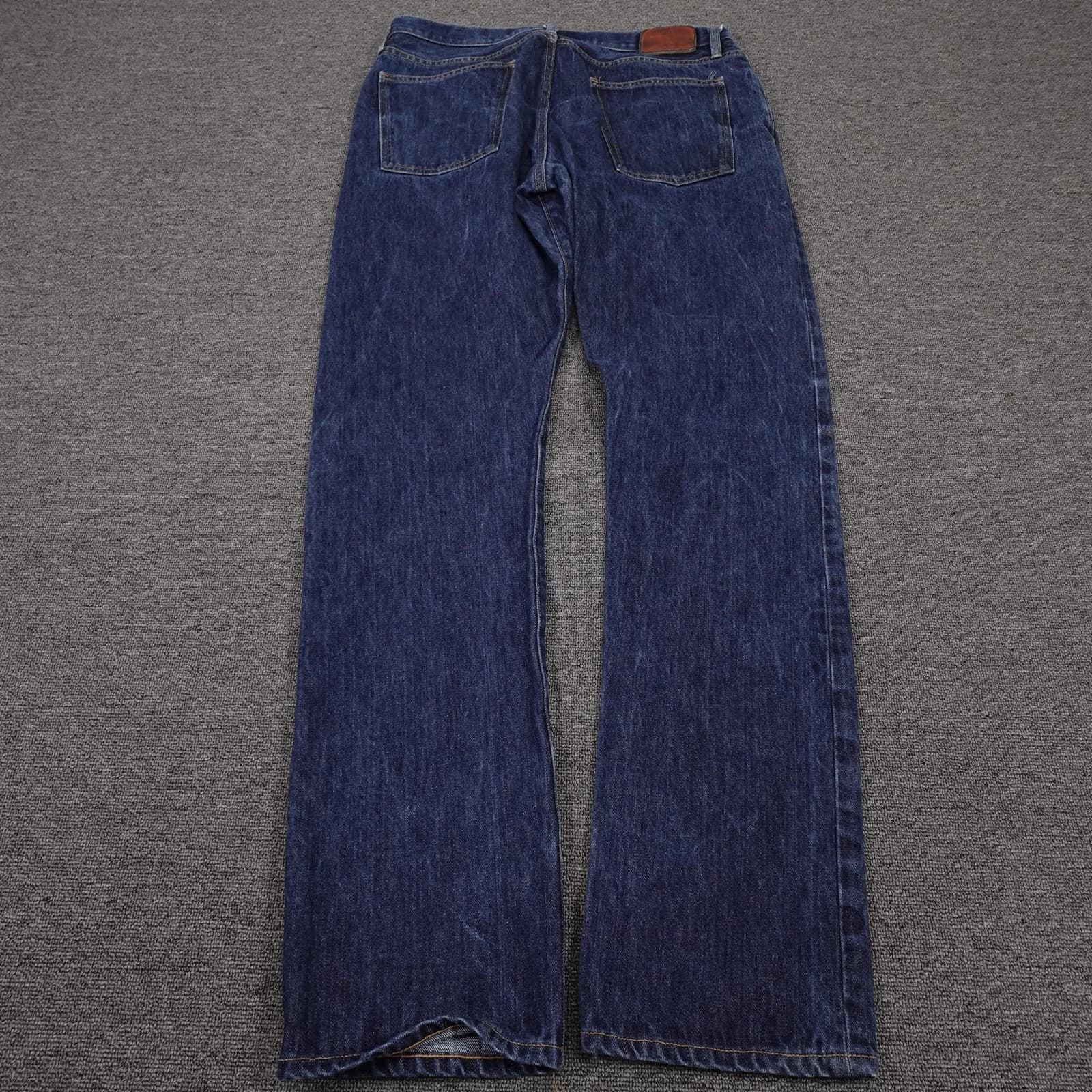 Taylor Stitch Jeans Mens 36x36 Blue Democratic Dark Wash Regular Straight Denim - Thumbnail 6