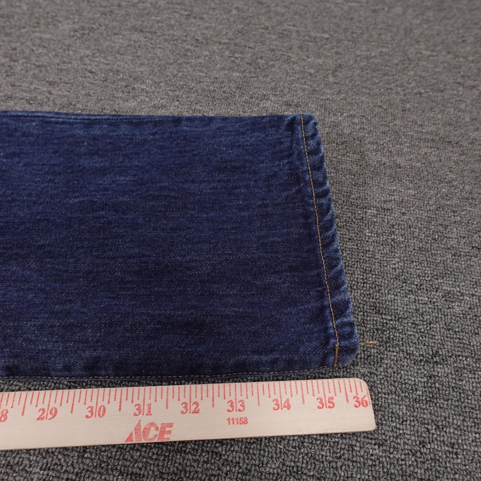Taylor Stitch Jeans Mens 36x36 Blue Democratic Dark Wash Regular Straight Denim - Thumbnail 9