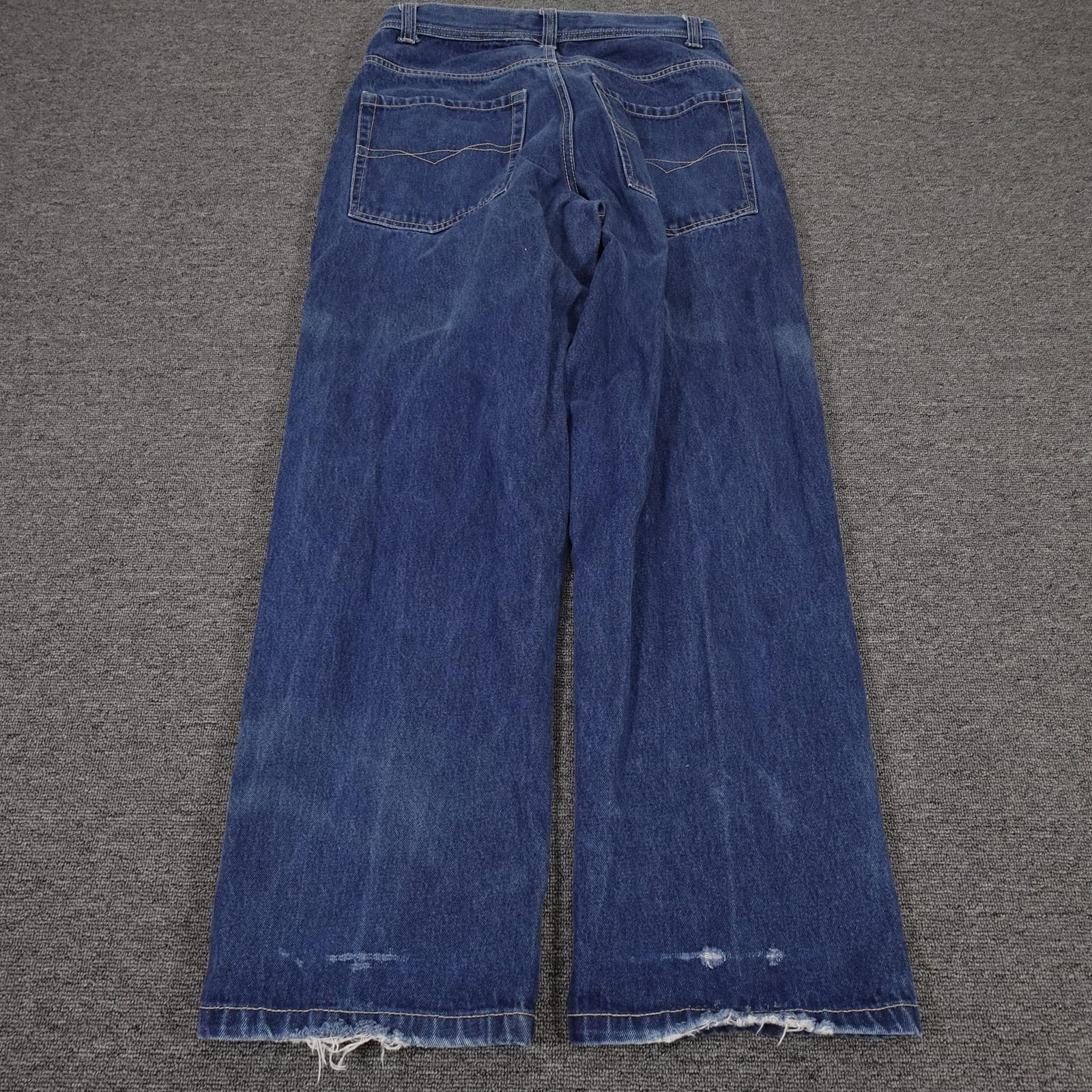 Vintage Mecca Jeans 32x32 Blue Skater Street Relaxed Baggy Distressed Denim Y2k - Thumbnail 6