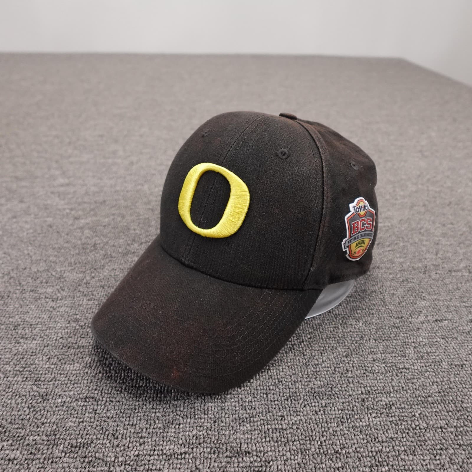 Oregon Ducks Hat Cap Fitted Mens One Size Black NCAA Football Nike Legacy91 BCS