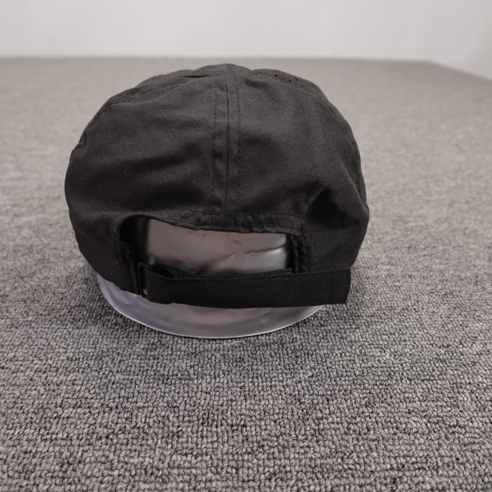 Layer 8 Hat Cap Strap Back Mens One Size Black Running Lightweight Polyester - Thumbnail 4