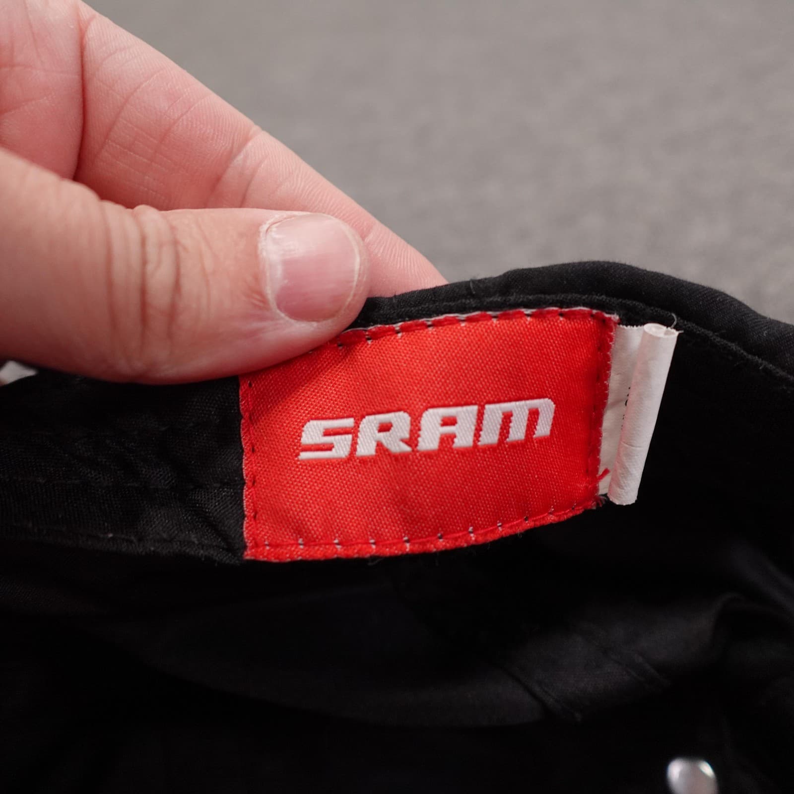 SRAM Hat Cap Strap Back Mens One Size Black Nylon 5 Panel Cycling Baseball - Thumbnail 6