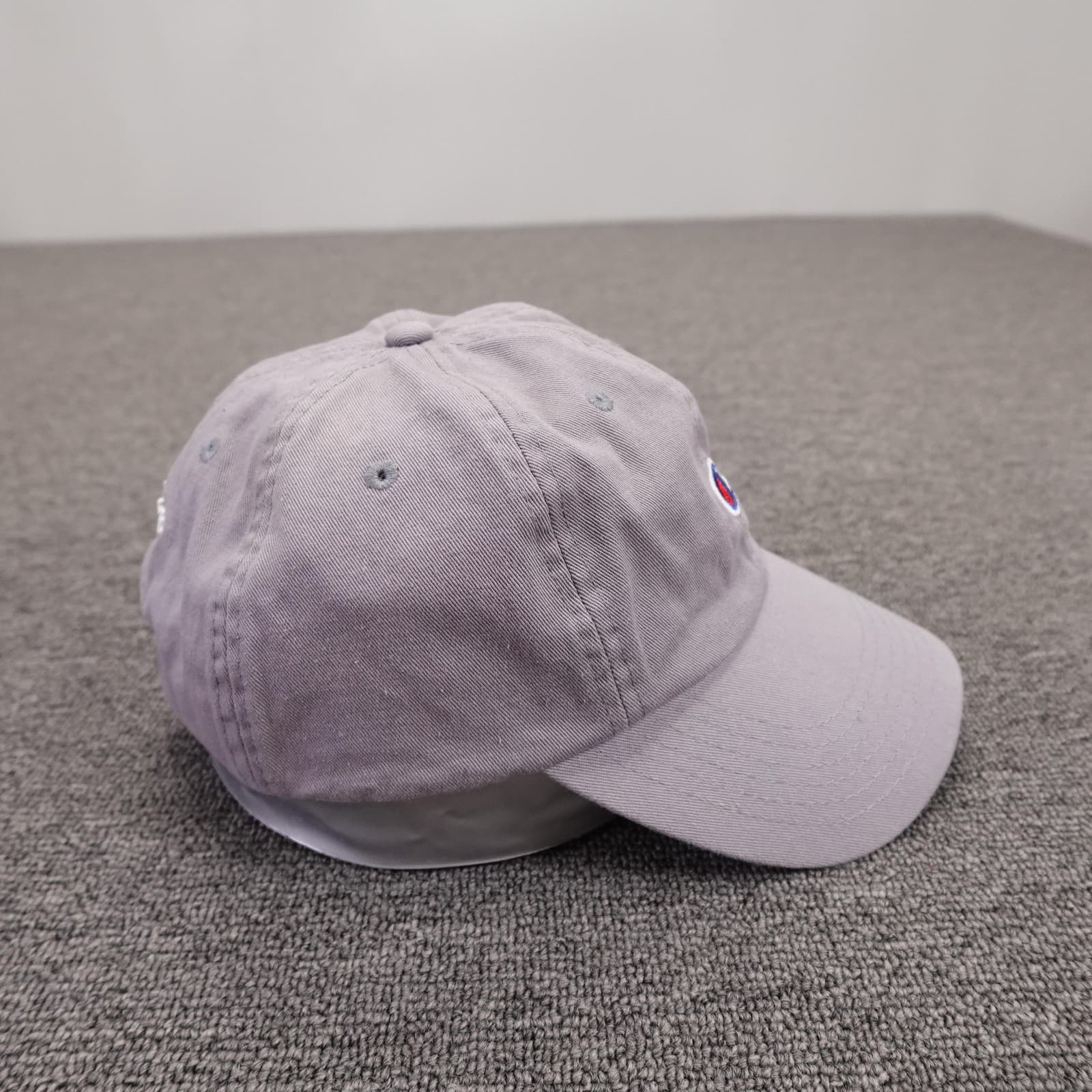 Champion Hat Cap Strap Back Mens One Size Purple Twill Baseball Logo Embroidered - Thumbnail 5
