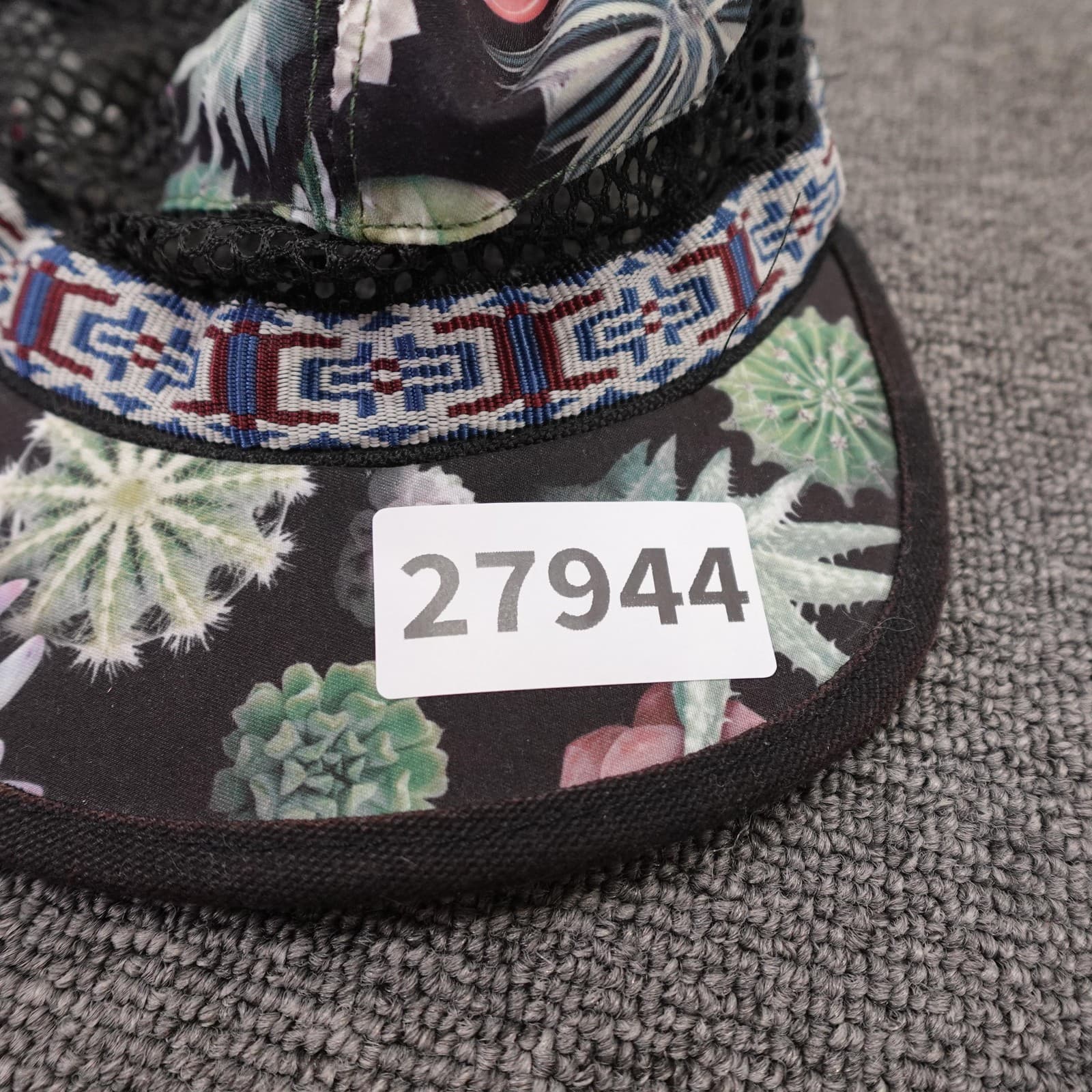 KAVU Hat Cap Strap Back Mens M Black Floral Mesh 5 Panel Outdoor Summer Camping - Thumbnail 10